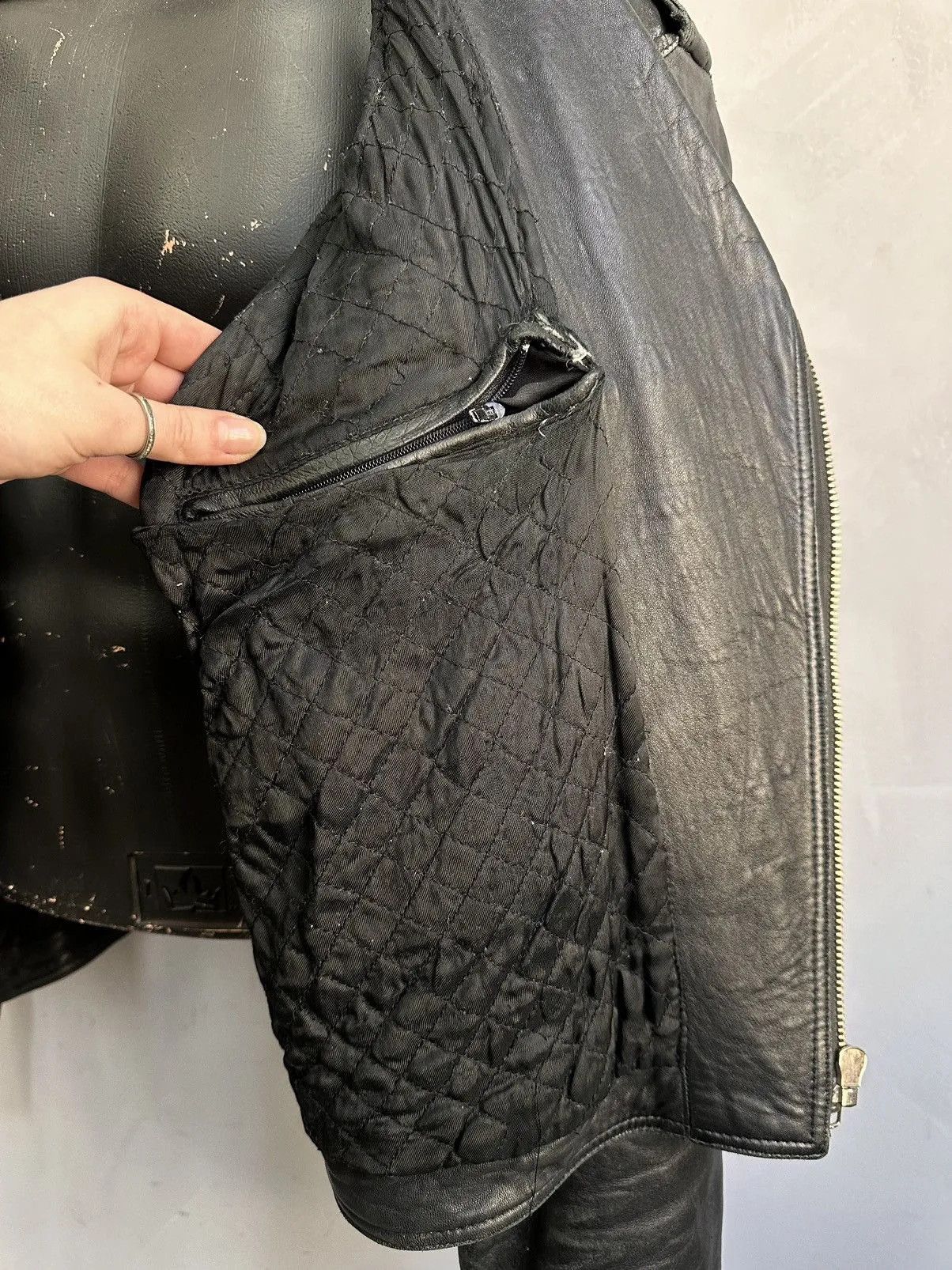 Schott Vintage Cropped Aviator Leather Jacket Harley Davidson Japan Size US M / EU 48-50 / 2 - 14 Thumbnail