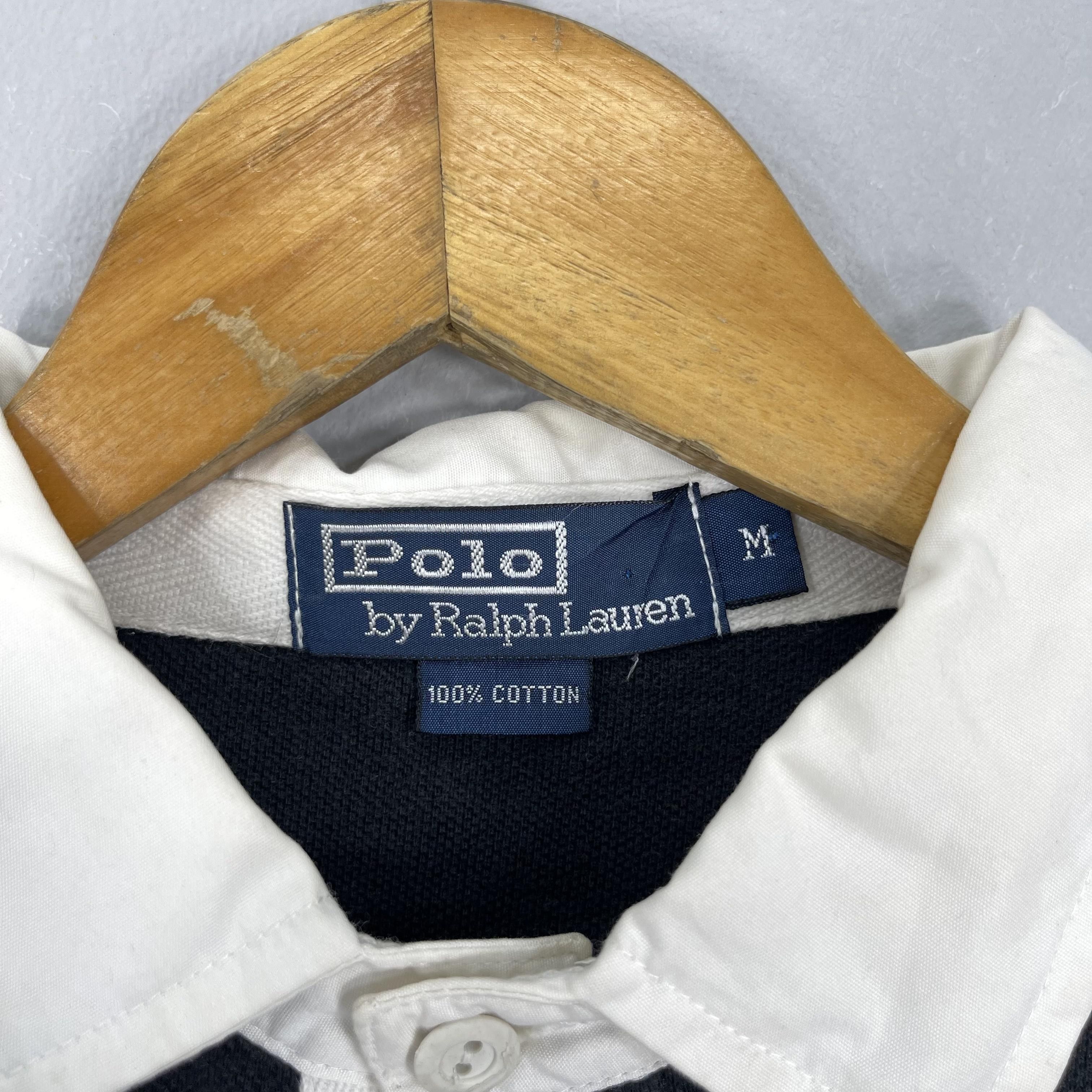 Polo Ralph Lauren Vintage POLO Ralph Lauren Multi Stripes Polo Rugby Shirt Size US M / EU 48-50 / 2 - 5 Thumbnail