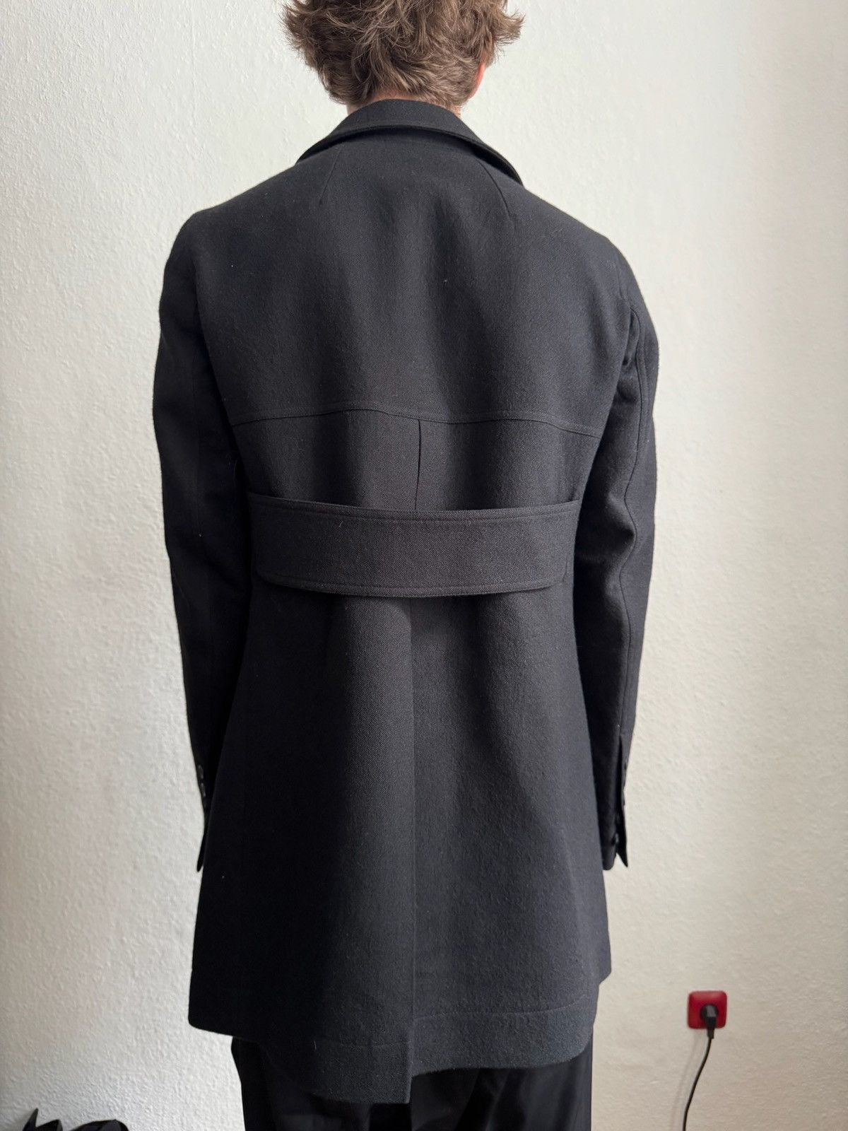 Rick Owens FW 16 "MASTODON" Double-Breasted JMF Wool Peacoat Rick Owens Size US M / EU 48-50 / 2 - 23 Thumbnail