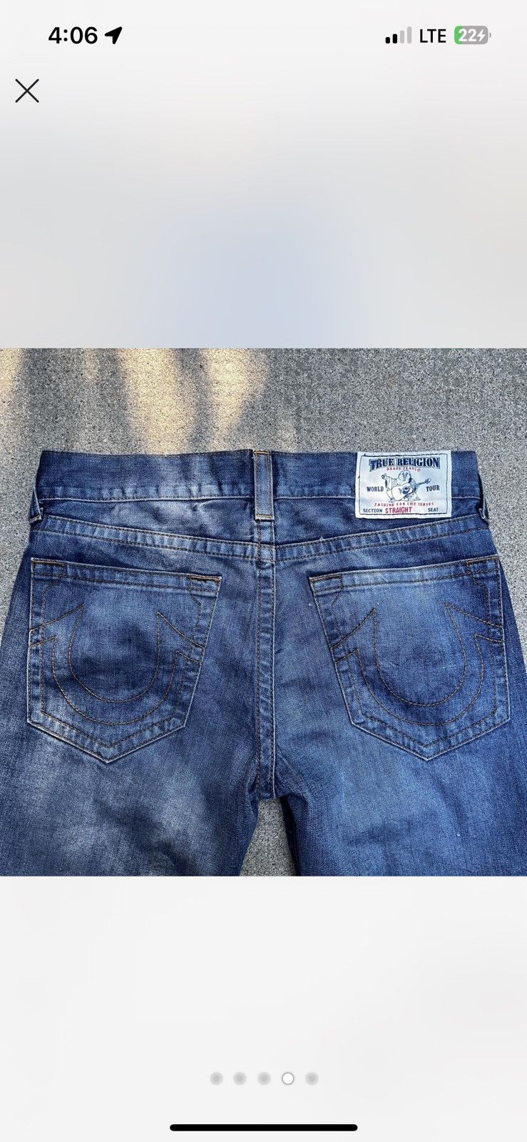 True Religion Vintage Y2K tire religion denim jeans Size US 34 / EU 50 - 4 Thumbnail