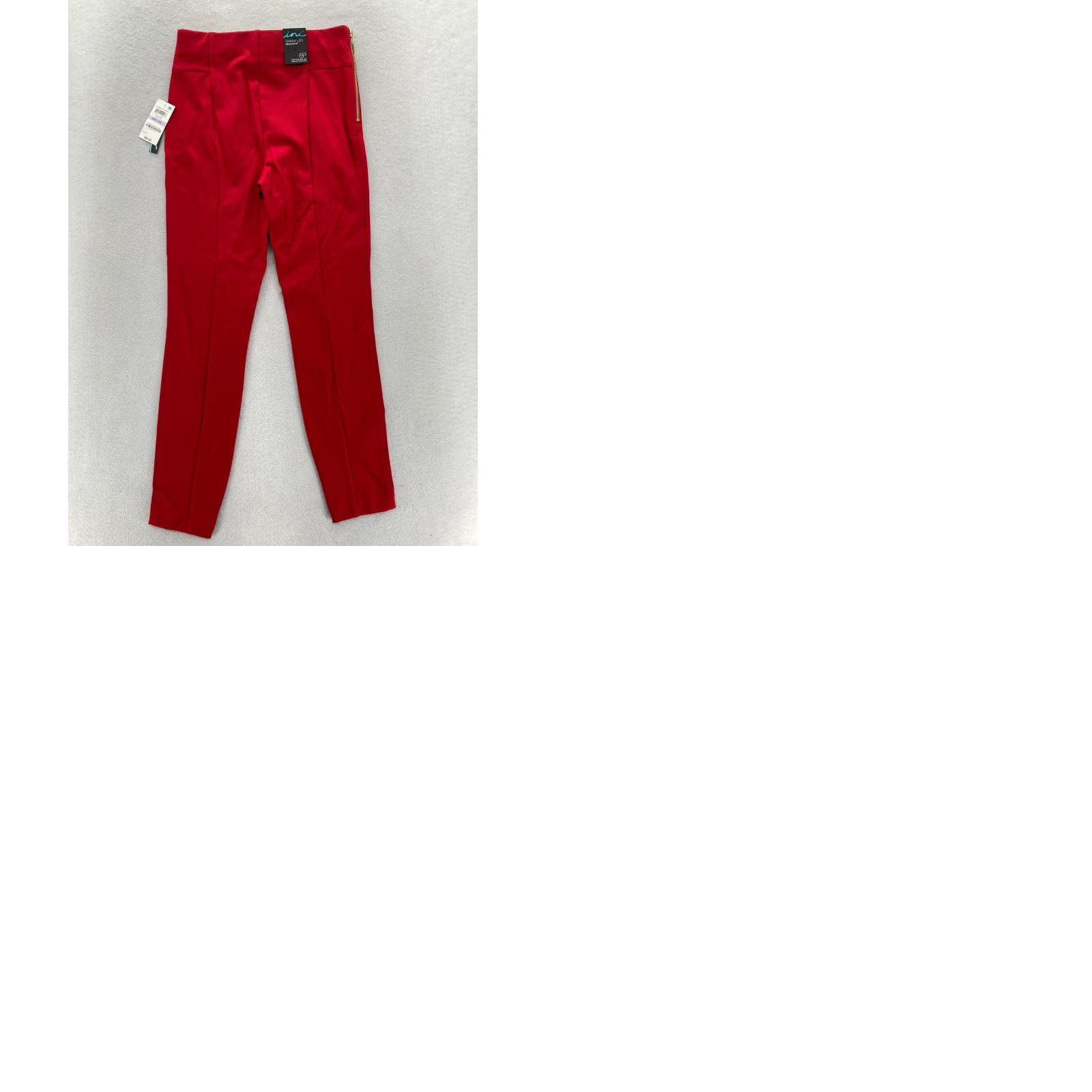 Vintage INC International Concepts Skinny Ankle Pants Women 6P Petite Red Stretch NWT Pants Size 28" / US 6 / IT 42 - 9 Thumbnail
