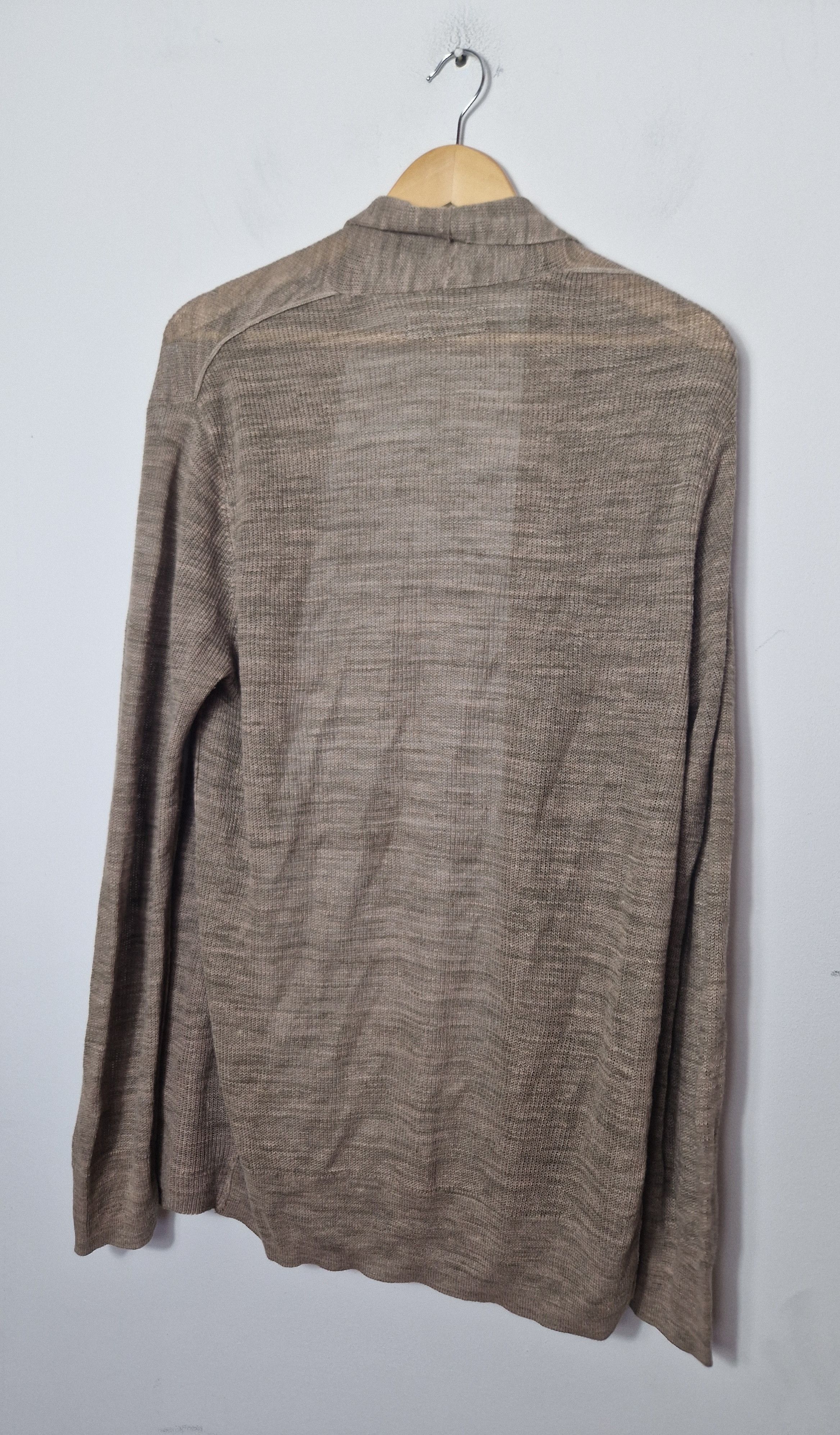 Allsaints Allsaints beige linen joshua cardigan Size US M / EU 48-50 / 2 - 6 Thumbnail