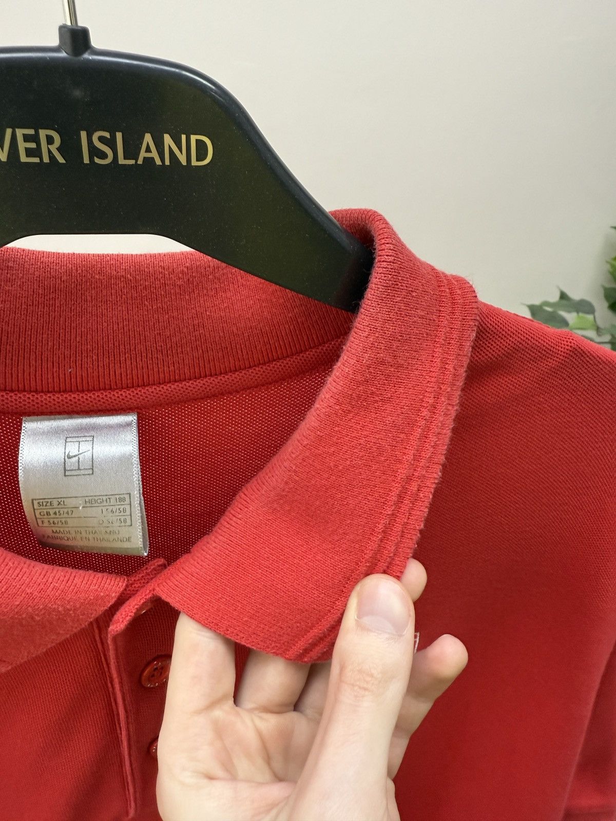Nike Vintage Nike Court Polo Shirt Red Tennis Dri Fit Swoosh Logo Size US XL / EU 56 / 4 - 7 Thumbnail