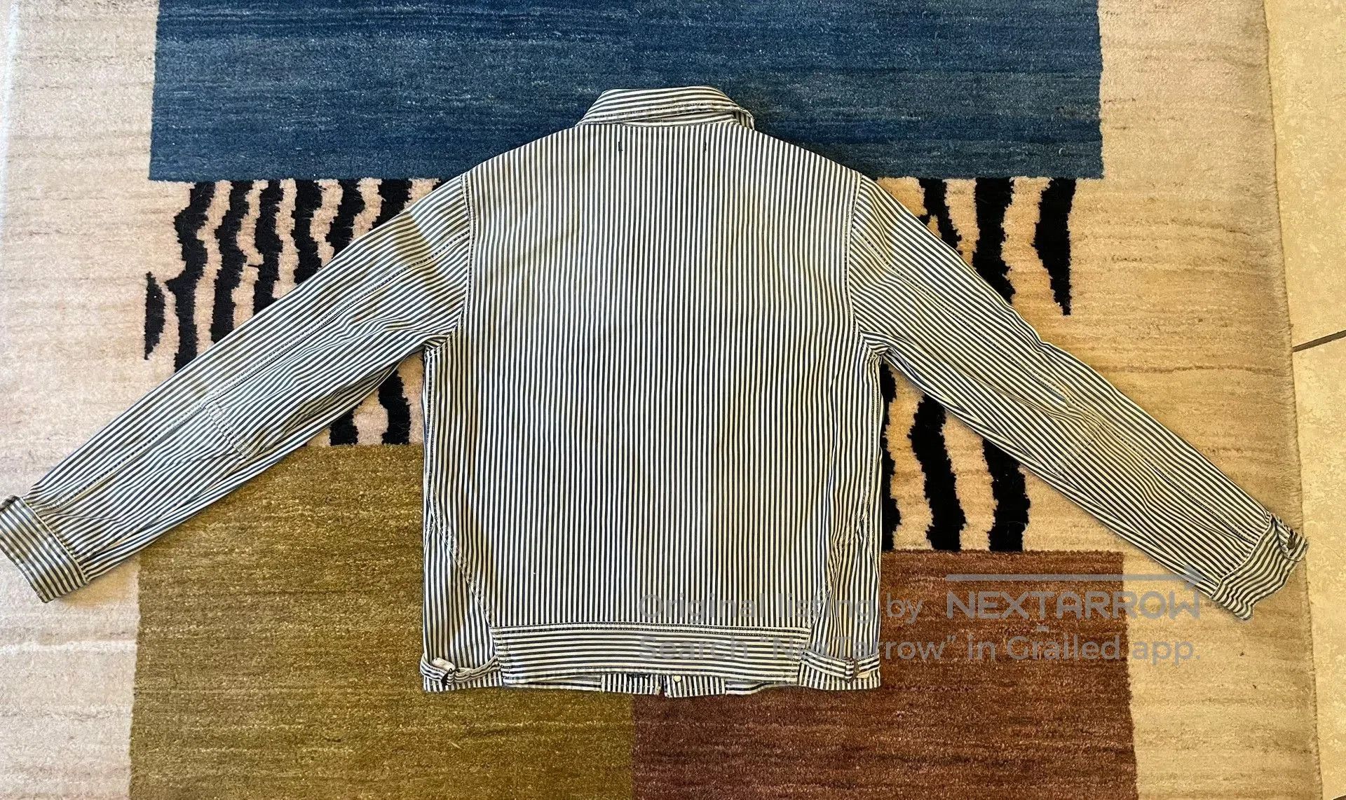 Scarti-Lab Scarti Lab Striped Distressed Jacket. Size US L / EU 52-54 / 3 - 6 Thumbnail