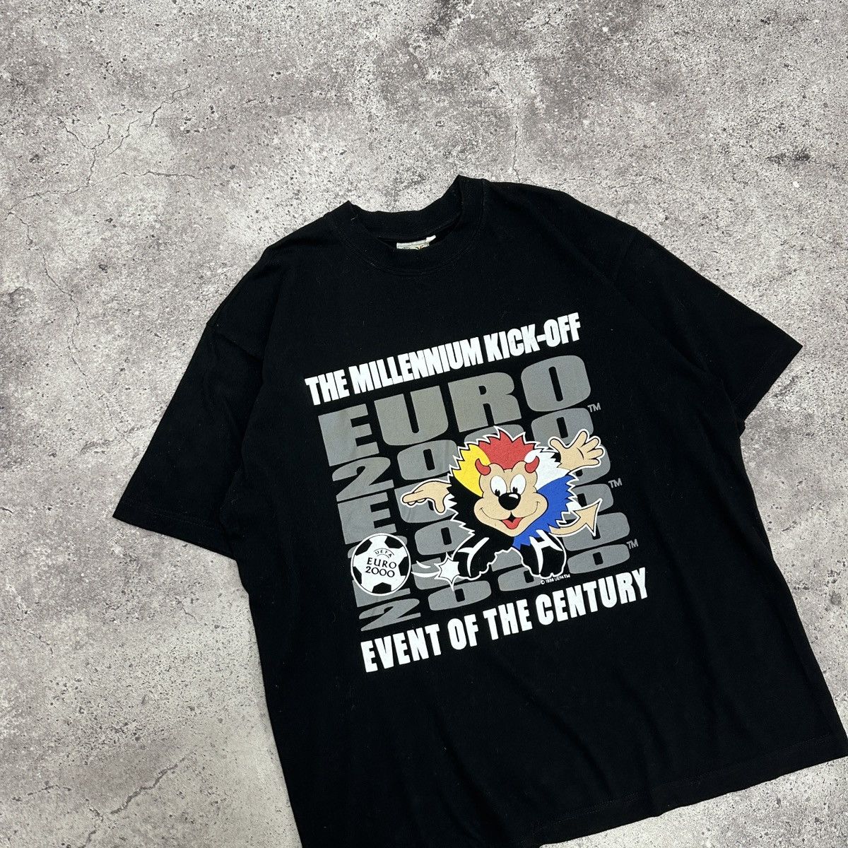 Other Vintage 90s UEFA Euro 2000 promo tee Belgium football y2k Size US L / EU 52-54 / 3 - 3 Thumbnail