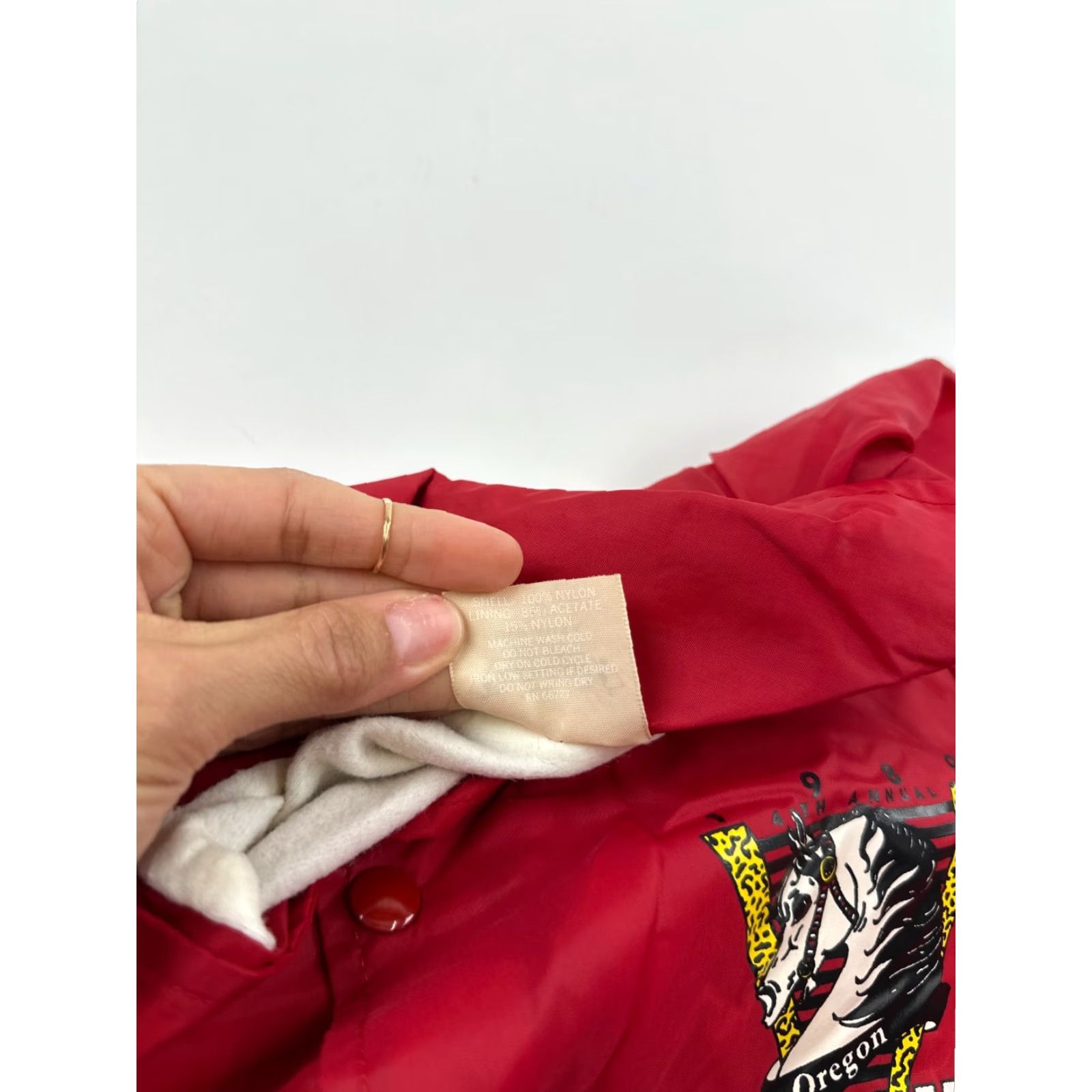 Vintage Auburn Jacket Mens Medium Red 4th Annual Oregon Horse A-Fair Snap Front Size US M / EU 48-50 / 2 - 5 Thumbnail