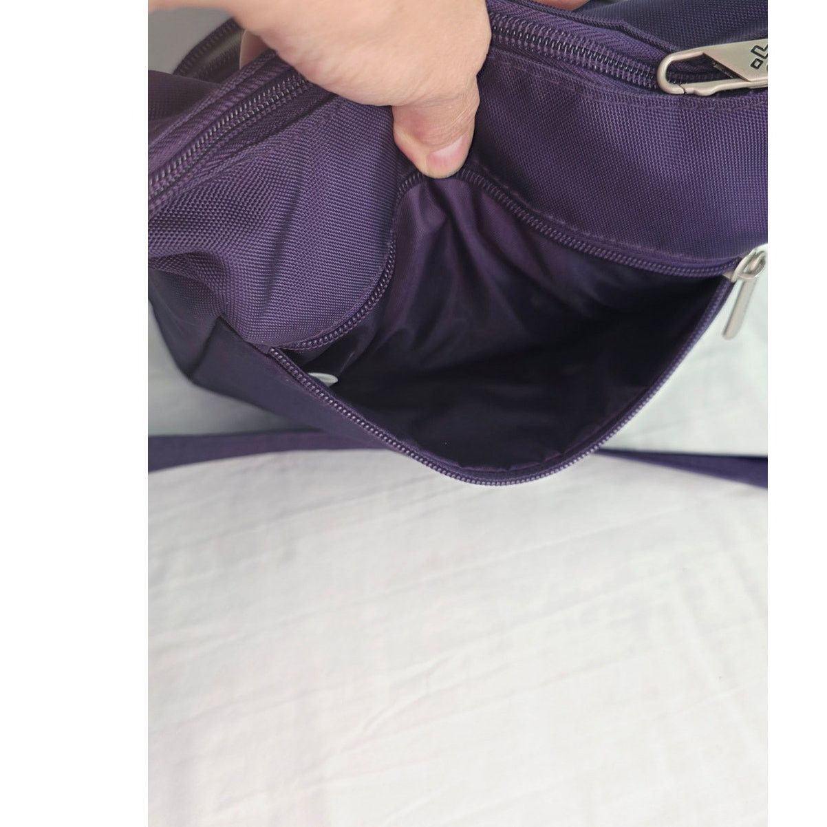 Other Travelon Purple Crossbody Bag Anti Theft Travel Purse Nylon Size ONE SIZE - 6 Thumbnail