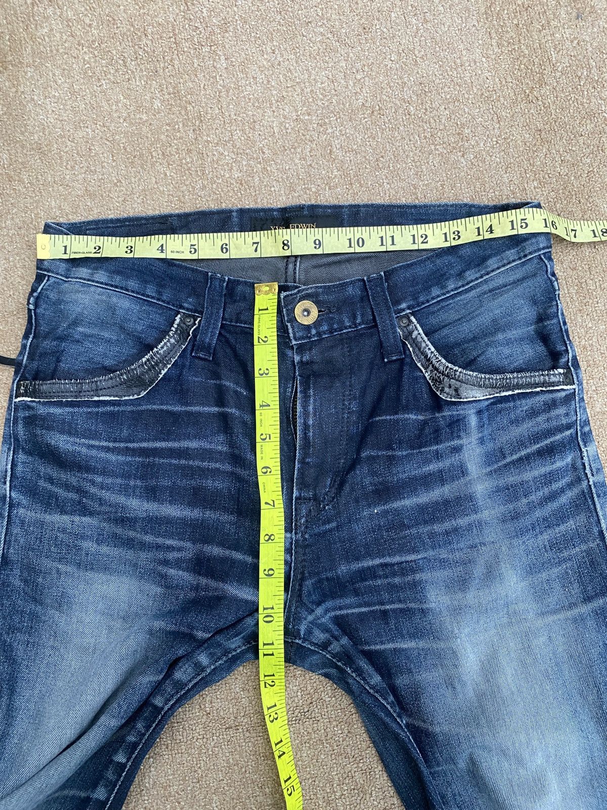 14th Addiction × Edwin × Vintage Vintage edwin xvs skinny denim Size US 30 / EU 46 - 6 Thumbnail