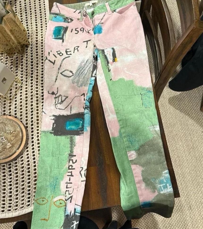 Jean-Michel Basquiat × Valentino Valentino 2006 Jean-Michael Basquiat Pants Size 28" / US 6 / IT 42 - 4 Thumbnail