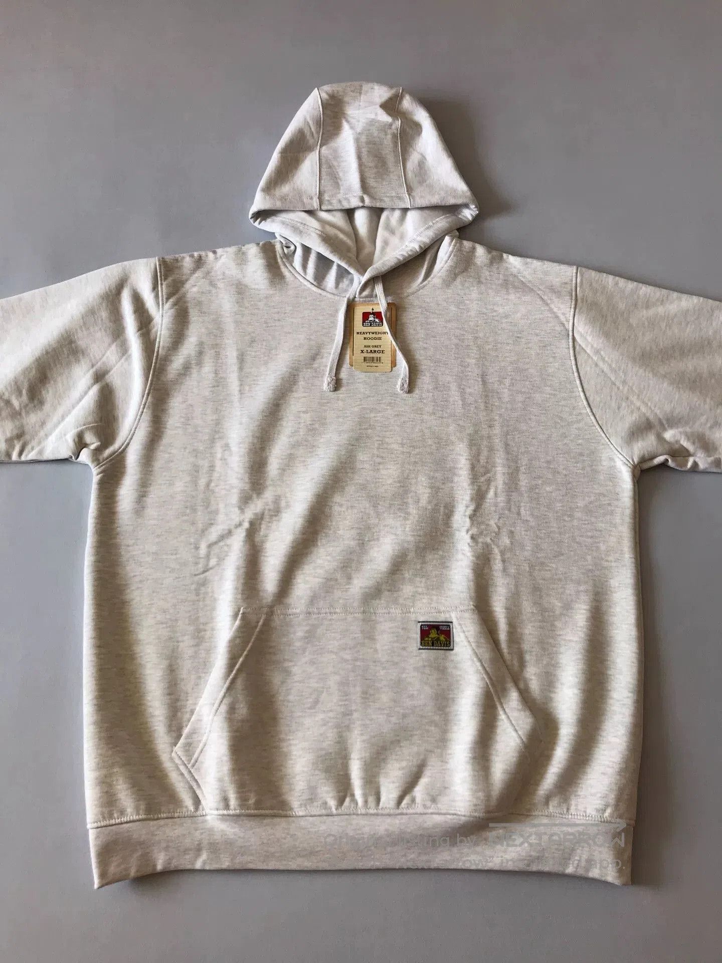 Ben Davis Ben Davis Gray White Hooded Pullover. Size US XL / EU 56 / 4 - 3 Thumbnail
