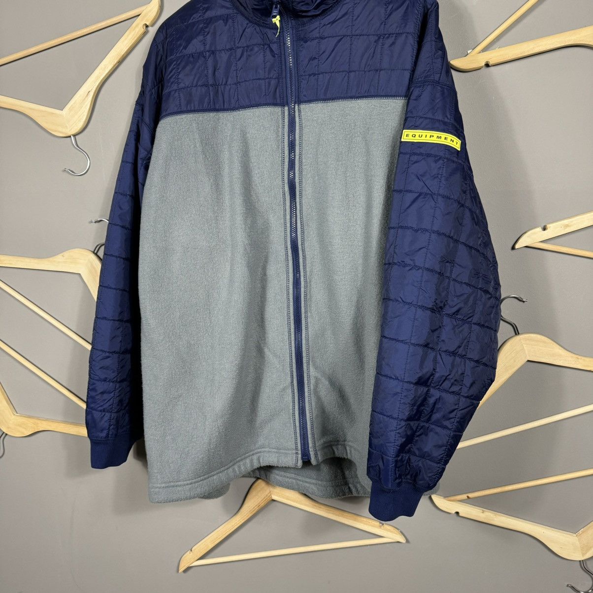 Adidas × Vintage Vintage Adidas Equipment 90s Zip Fleece Size US L / EU 52-54 / 3 - 5 Thumbnail