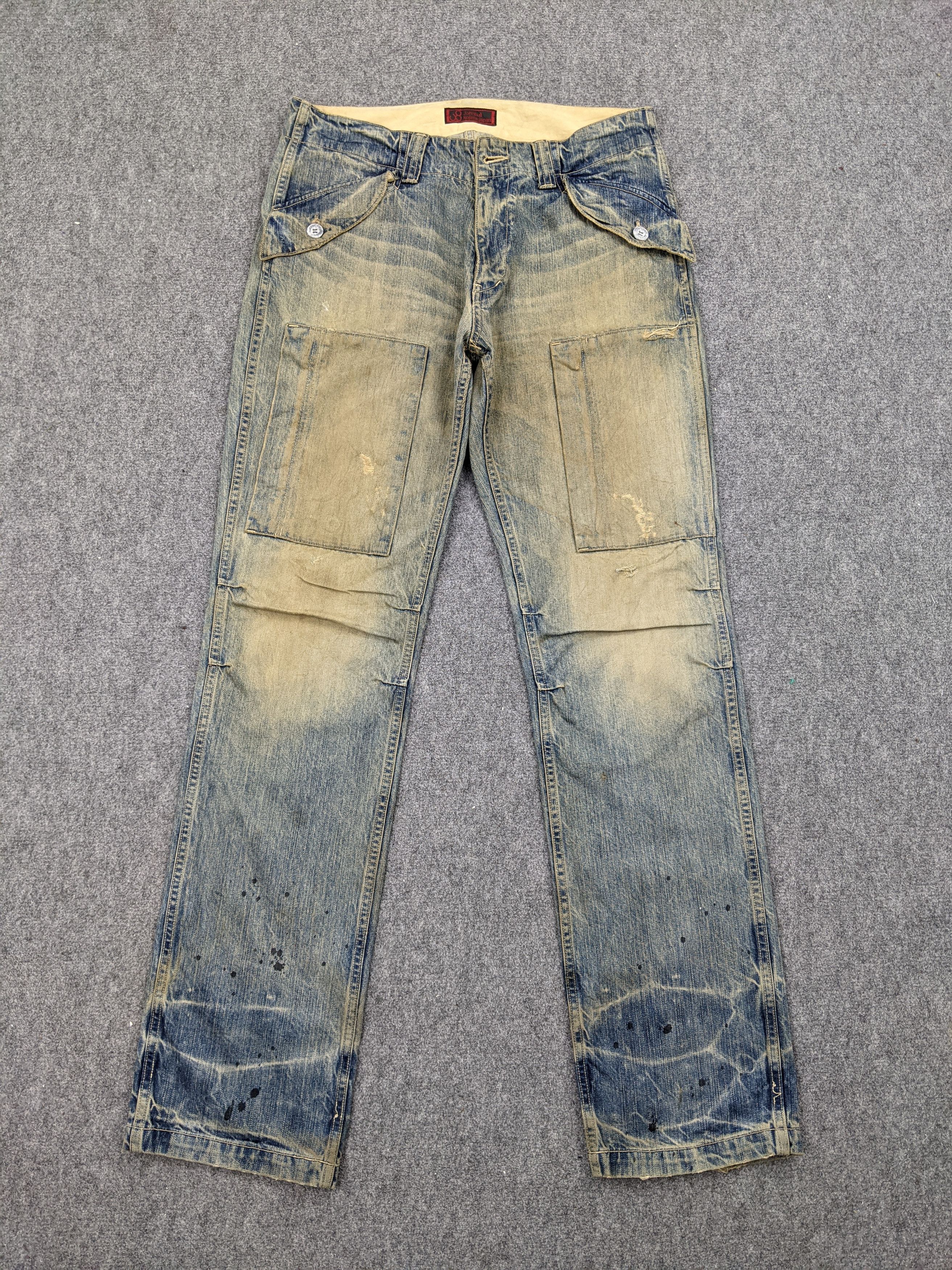 If Six Was Nine Johnbull Kojima Genes Japan Multi Pocket Rusty Jeans DJ0013Z Size US 33 - 1 Thumbnail