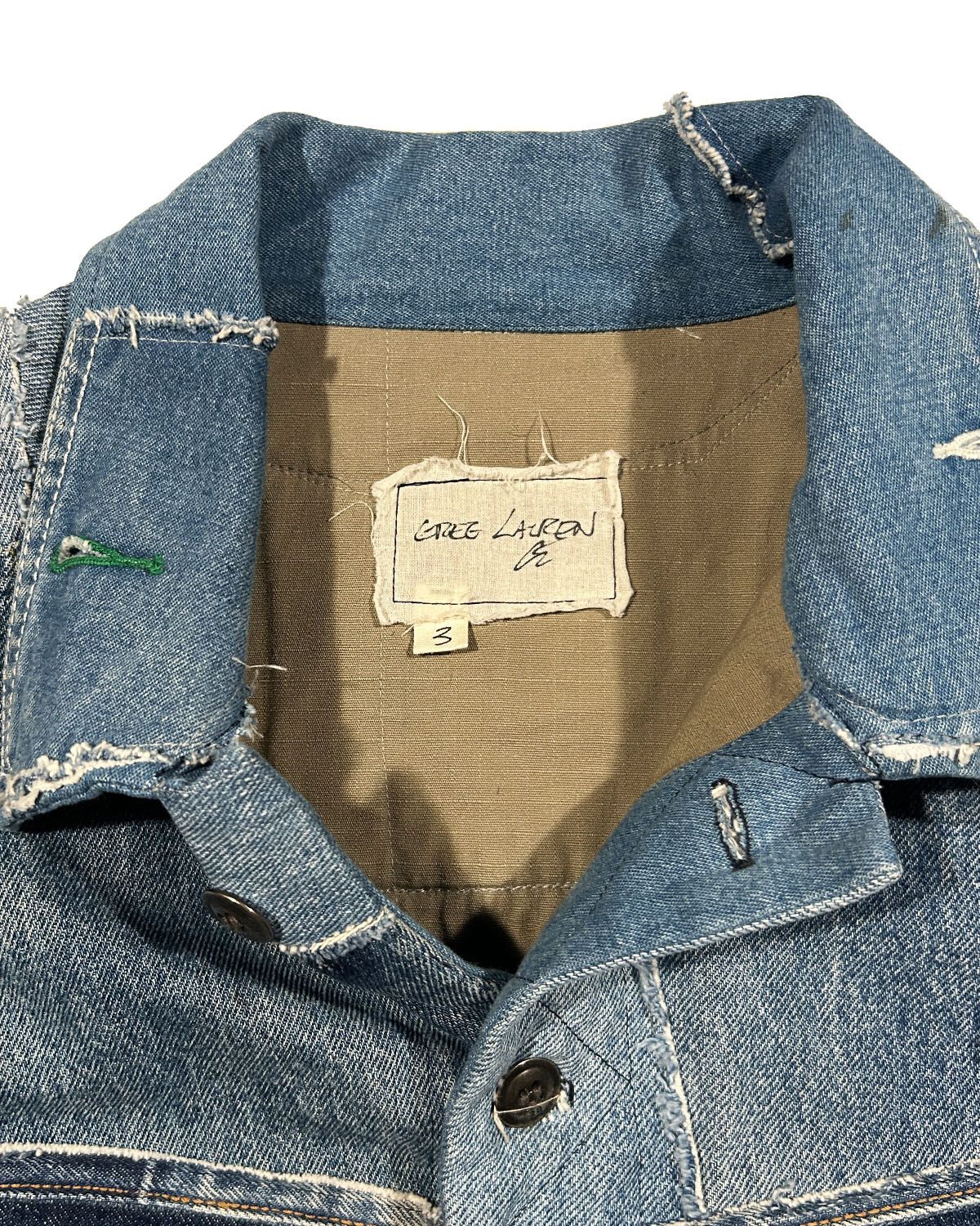 Greg Lauren GREG LAUREN RECONSTRUCTED DENIM JACKET Size US L / EU 52-54 / 3 - 8 Thumbnail
