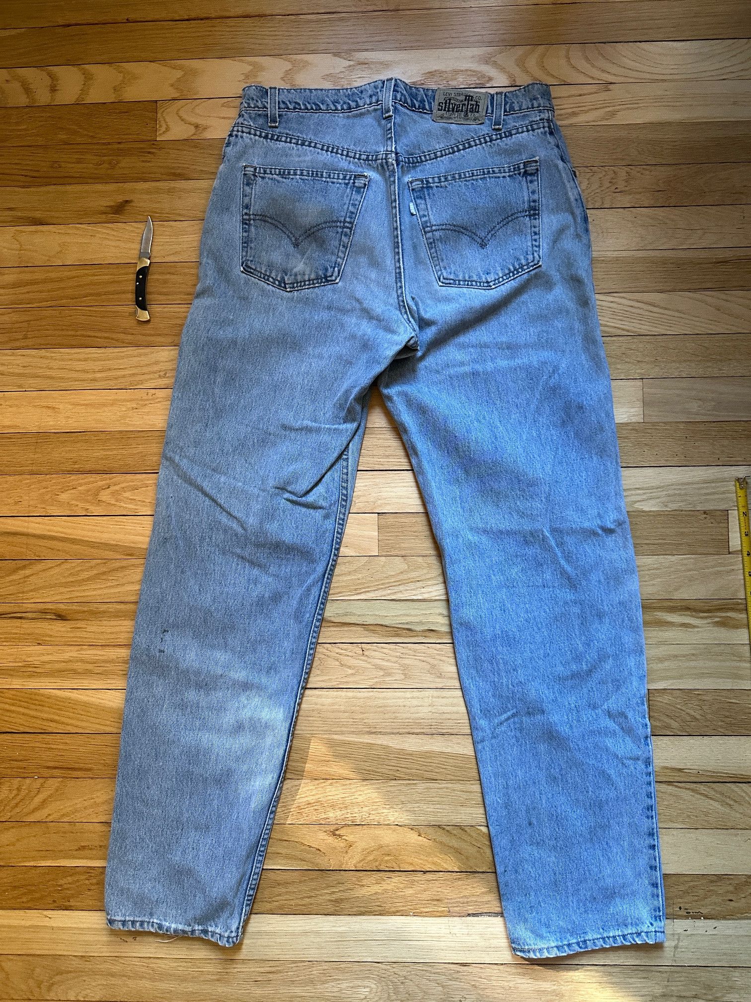 Levi's Vintage 90’s Silvertab Levi’s Relaxed Blue Label Made In USA Size US 32 / EU 48 - 6 Thumbnail