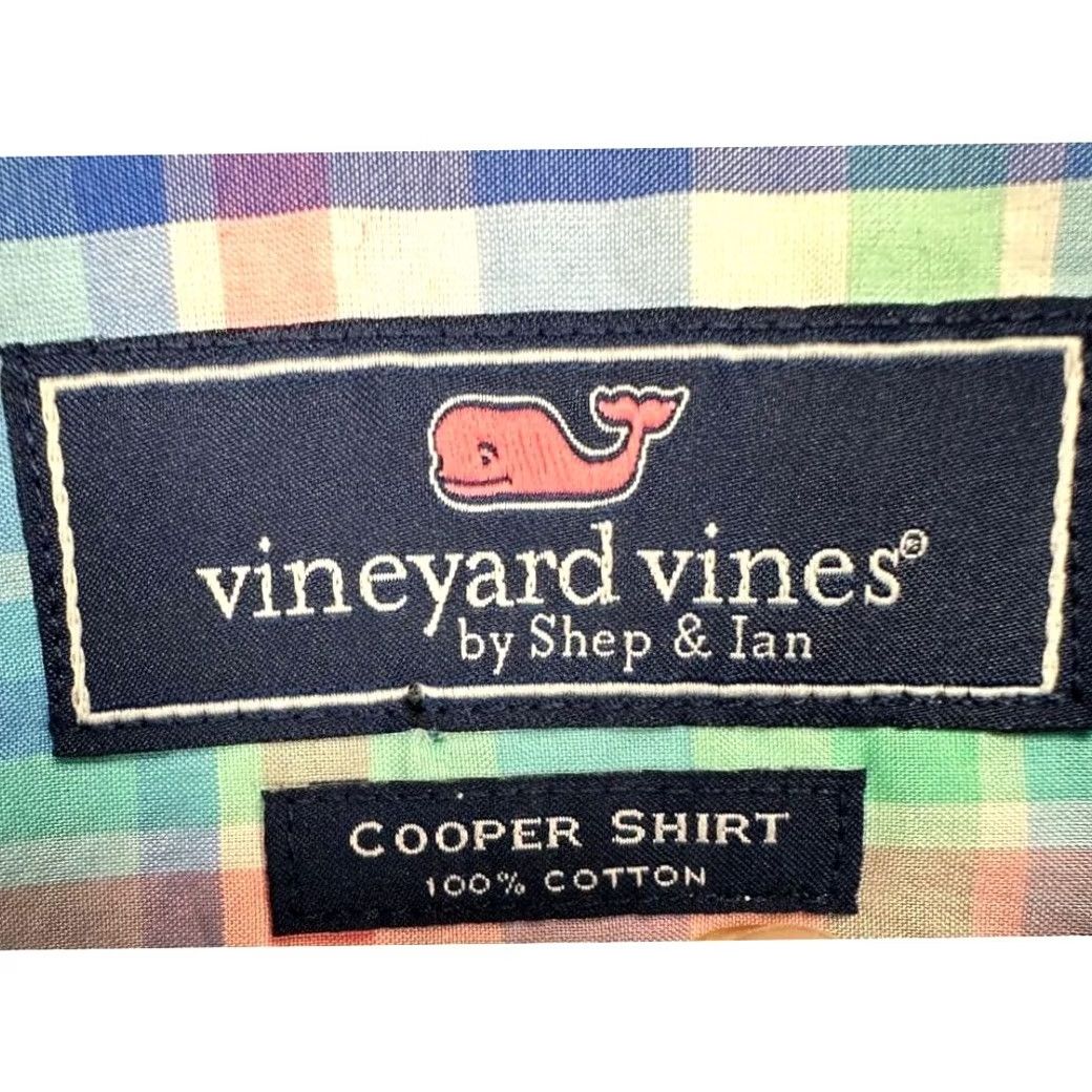 Vineyard Vines Vineyard Vines Shirt Adult XL Cooper Blue Madras Plaid Button Up Long Sleeve Men Size US XL / EU 56 / 4 - 4 Thumbnail