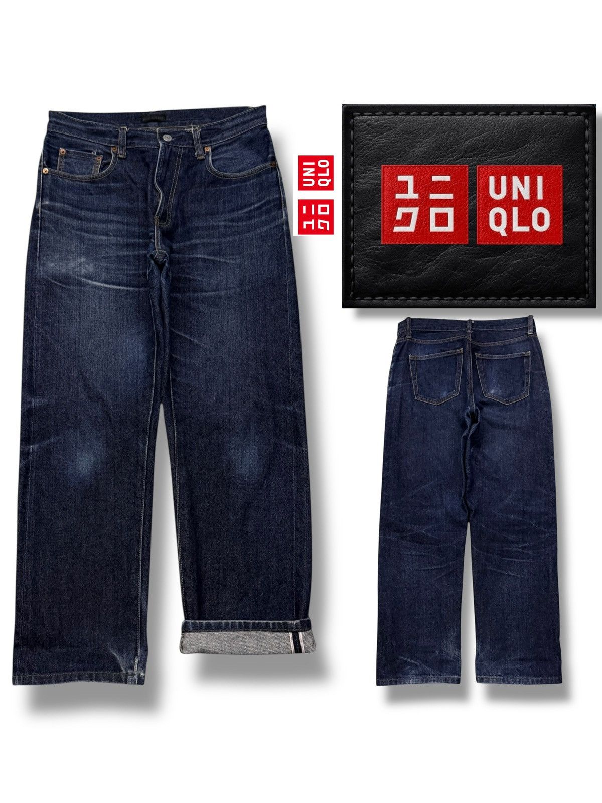 Uniqlo Vintage Uniqlo Jeans Selvedge Denim Japan | Vintage Fade W31 Size US 31 - 1 Thumbnail
