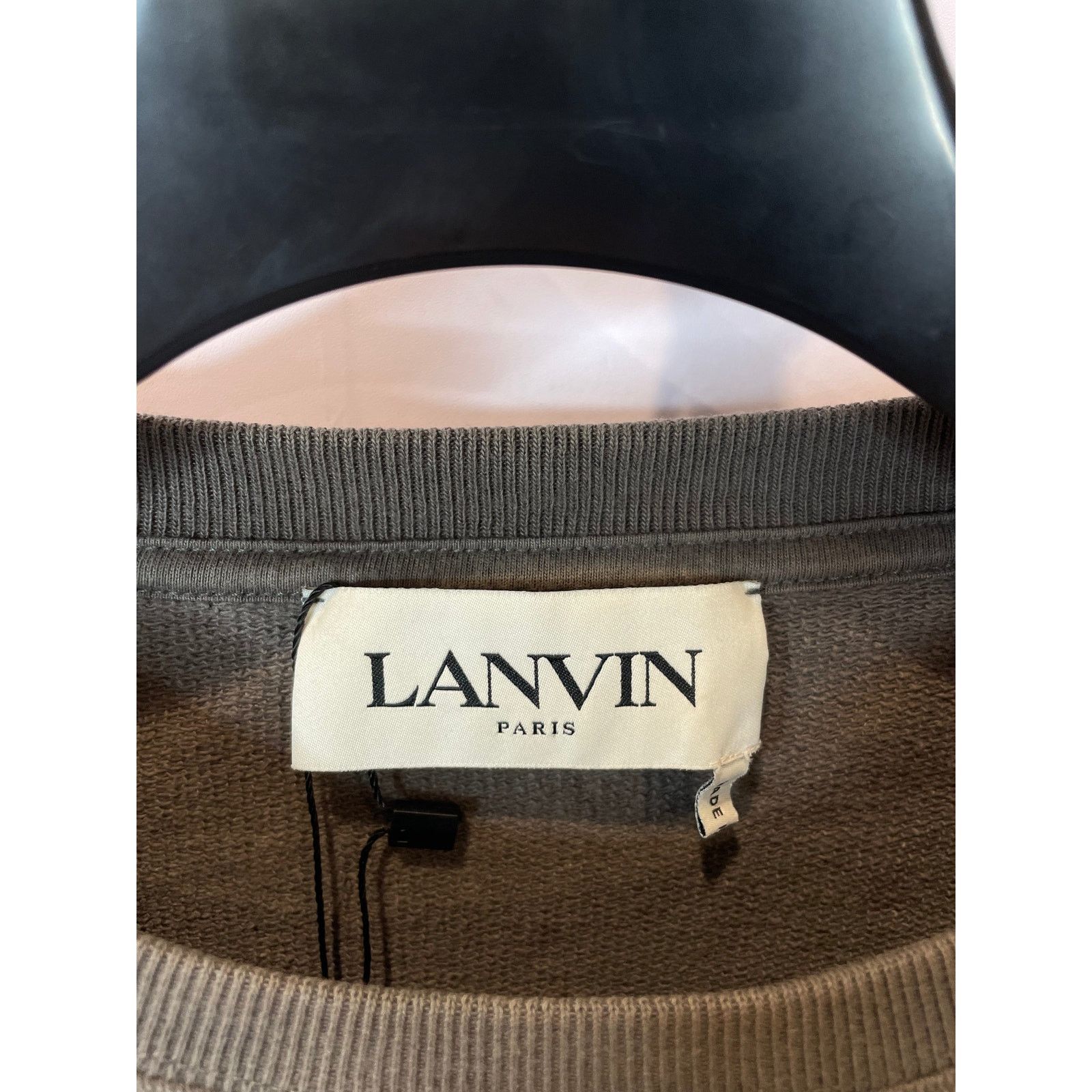 Lanvin Lanvin Grey Crewneck Used Small Size US S / EU 44-46 / 1 - 3 Thumbnail