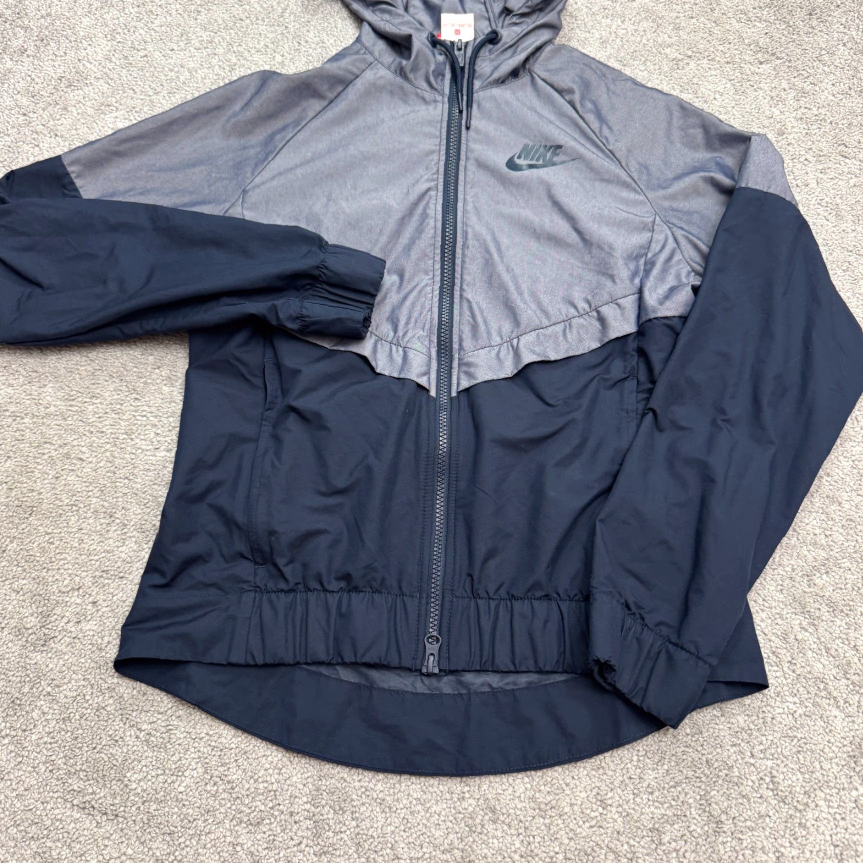 Nike Nike Hoodie Windbreaker Jacket Womens XS Blue Colorblock Lightweight Full Zip Size XS / US 0-2 / IT 36-38 - 3 Thumbnail