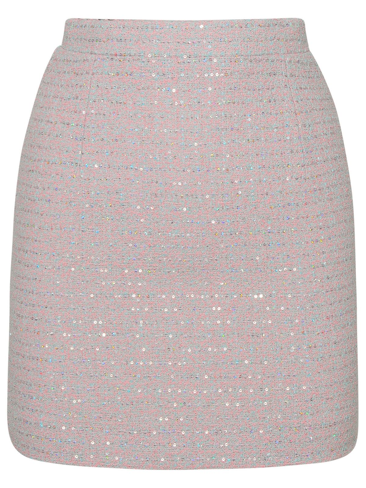 image of Alessandra Rich Pink Cotton Blend Skirt, Women's (Size 26)