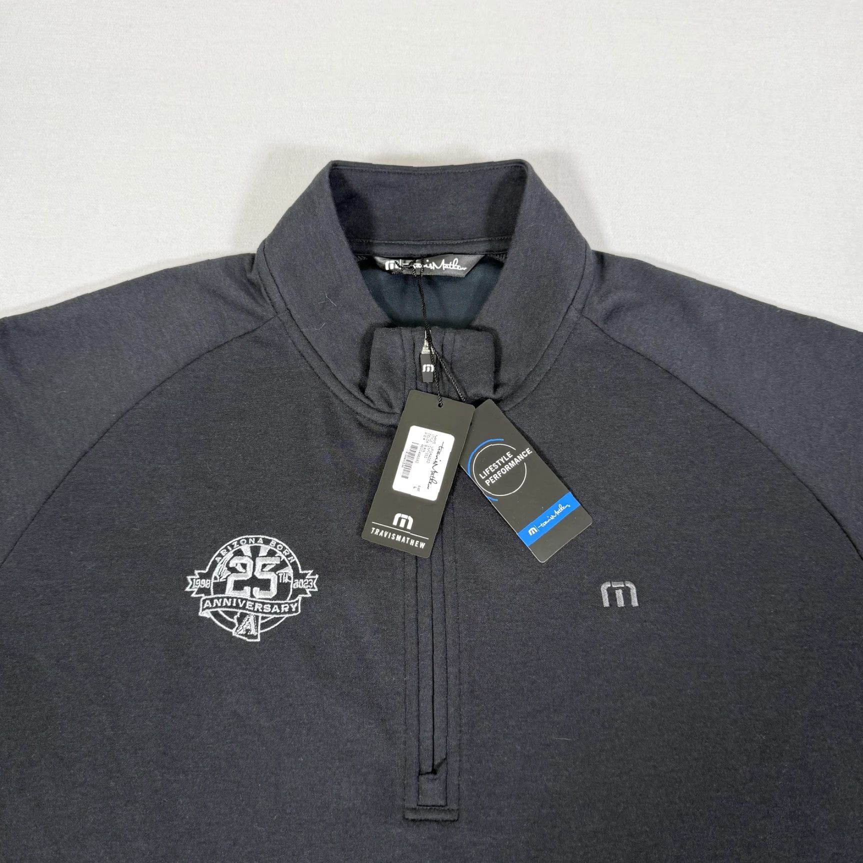TravisMathew Travis Mathew Shirt Mens Large Black 1/4 Zip Sweater Golf Arizona Diamondbacks Size US L / EU 52-54 / 3 - 2 Thumbnail