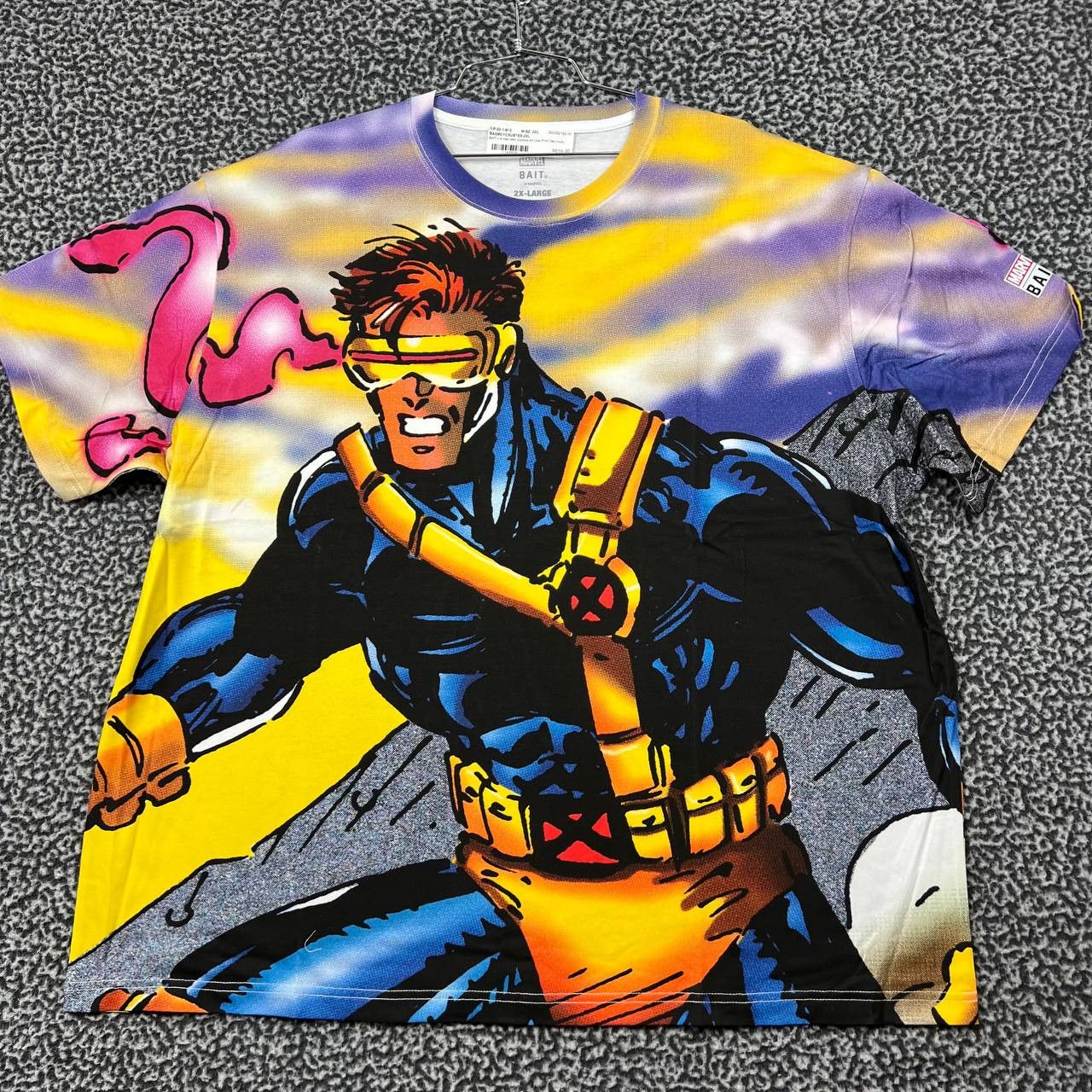 Marvel Comics X-Men Cyclops Oversized Shirt XXL All Over Print Retro ...