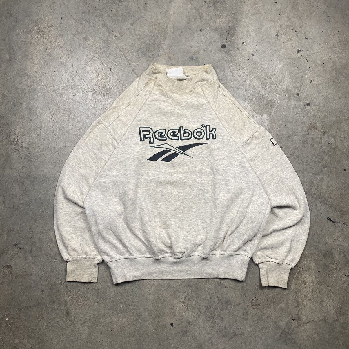Reebok × Vintage 90s Reebok Big Logo Boxy Crewneck Size US L / EU 52-54 / 3 - 1 Thumbnail