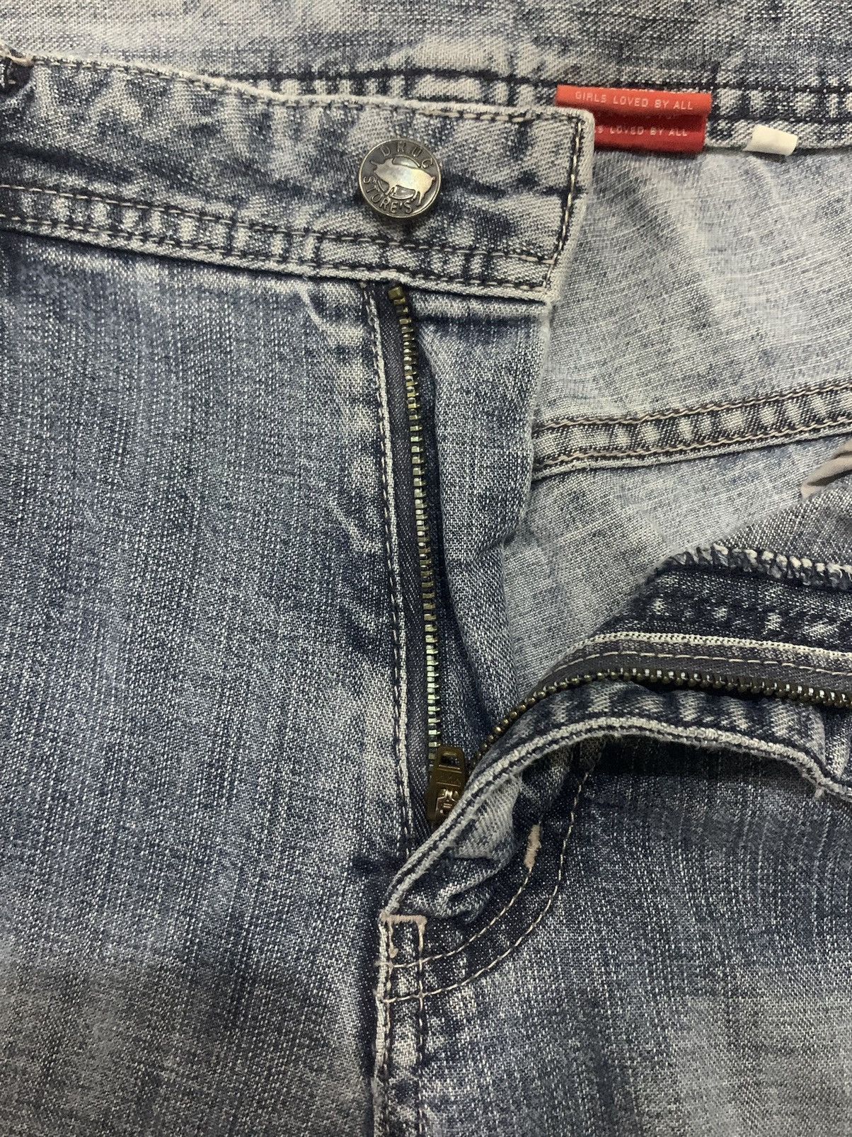 If Six Was Nine × Japanese Brand × Le Grande Bleu (L.G.B.) Vintage Punk Drug Store Bondage Jeans Size US 33 - 15 Thumbnail