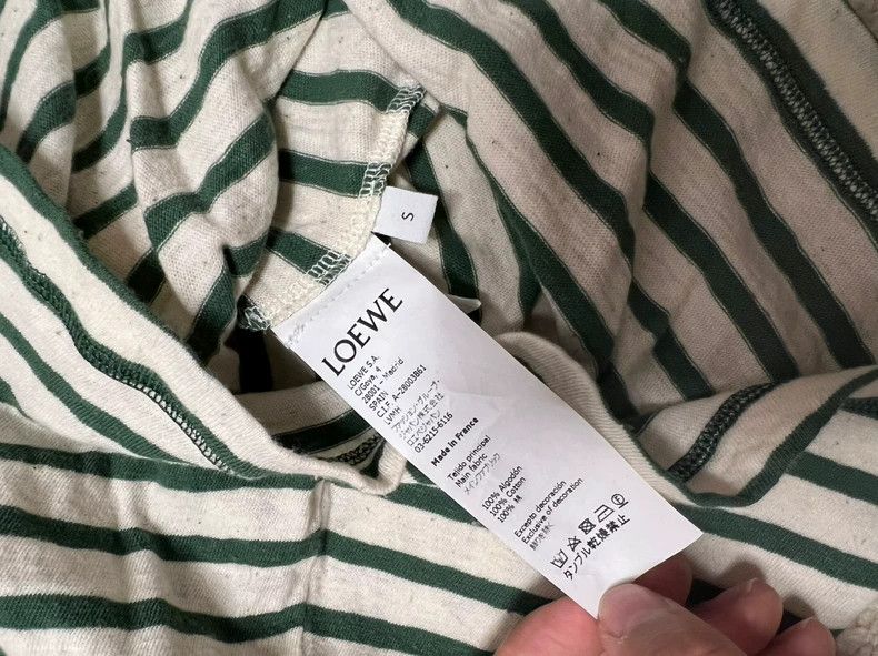 Loewe LOEWE Green stripe logo small high collar cotton undergarm Size S / US 4 / IT 40 - 4 Thumbnail