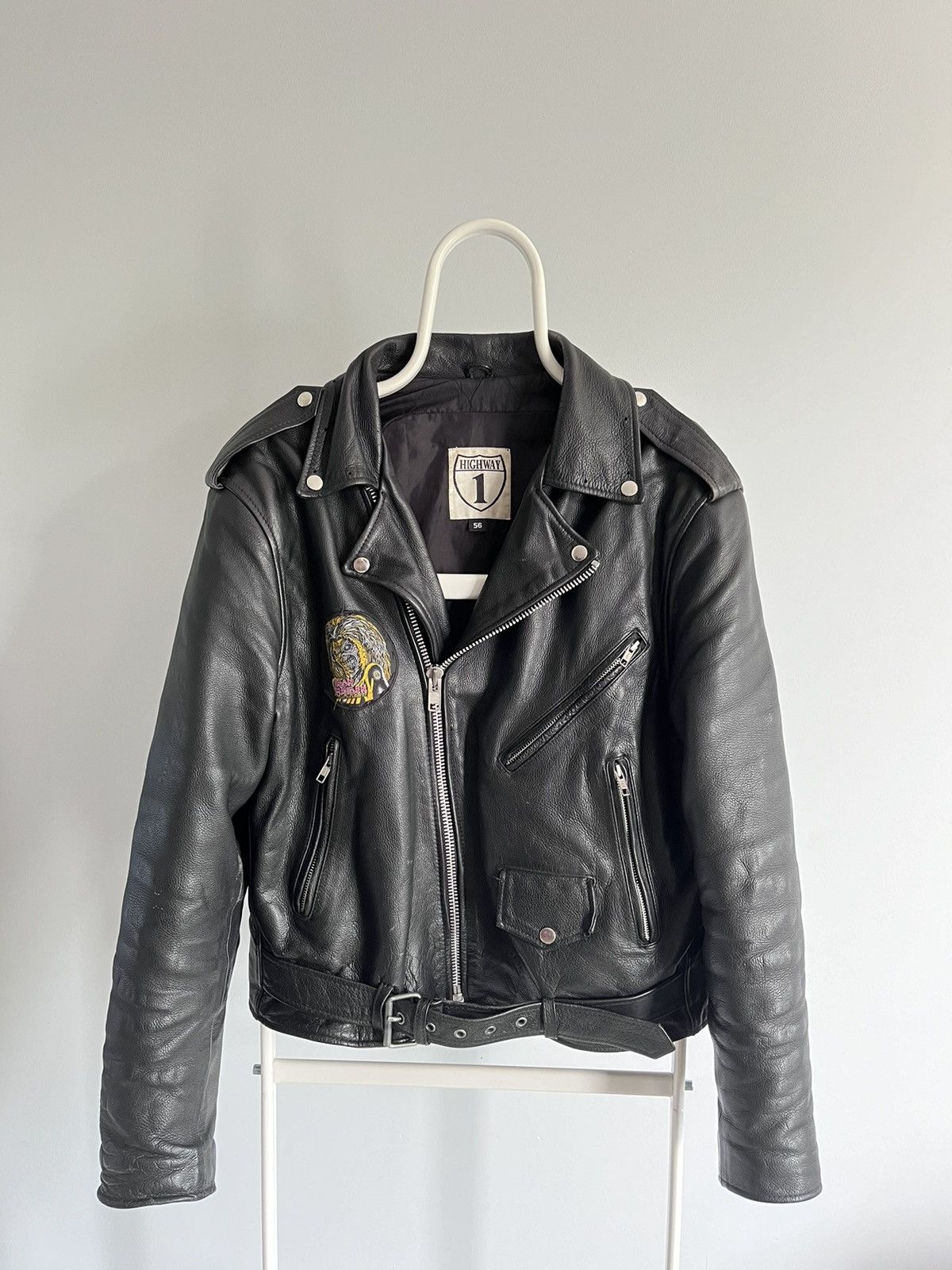Iron Maiden × Vintage Highway leather Moto jacket Size US L / EU 52-54 / 3 - 1 Thumbnail