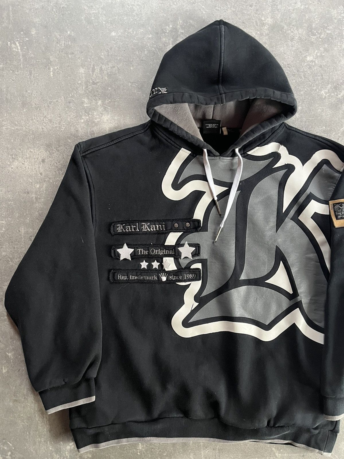 Karl Kani 90s/00s Vintage Karl Kani Big Logo Baggy Heavy Hoodie XL XXL Size US XL / EU 56 / 4 - 3 Thumbnail