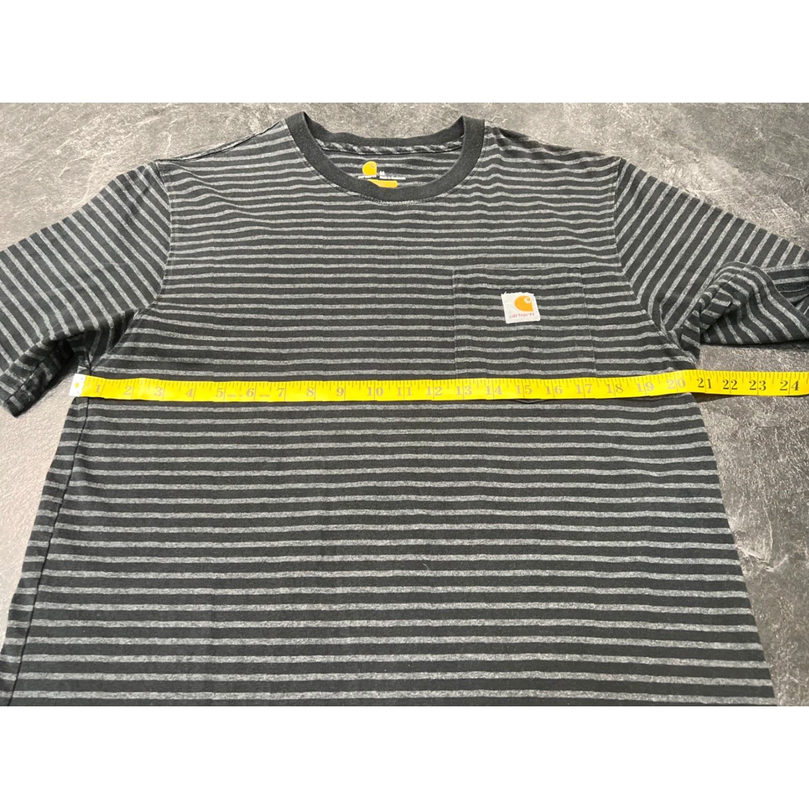 Carhartt Carhartt Men T-Shirt Short Sleeve Crew Neck Regular Fit Pocket Multicolor Striped Logo 2020s Size US M / EU 48-50 / 2 - 7 Thumbnail