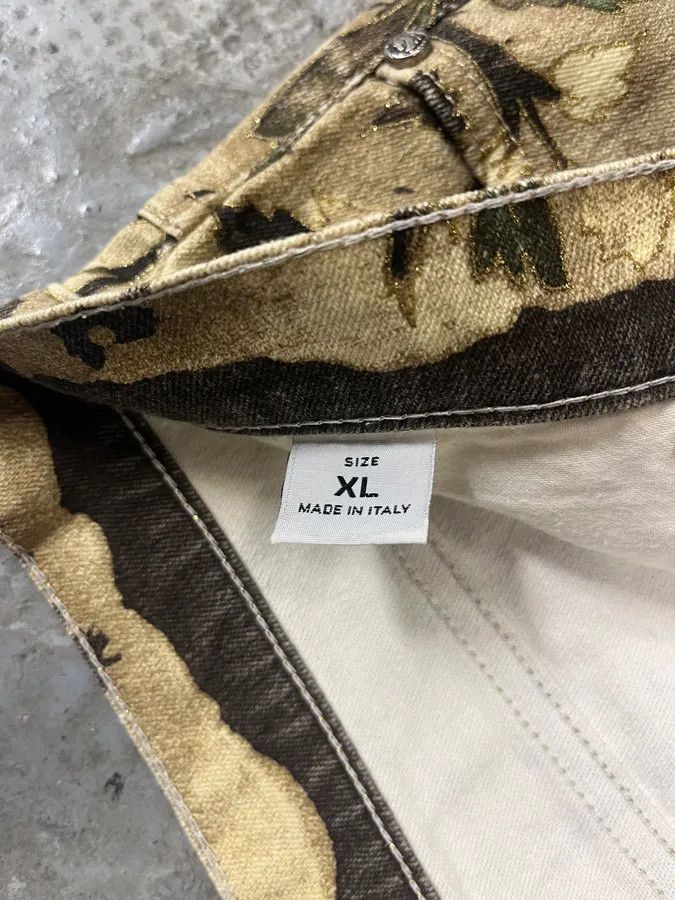 Roberto Cavalli × Vintage FW2002 Roberto Cavalli Flower Nature Forest Relaxed Pants Size US 32 / EU 48 - 10 Thumbnail
