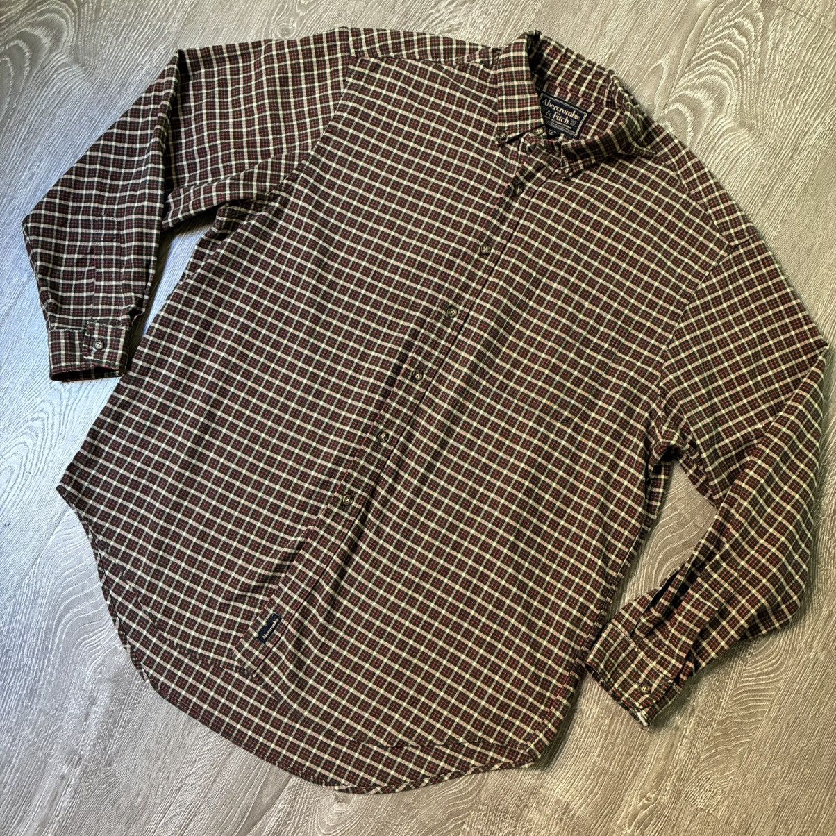 Abercrombie & Fitch Vintage Abercrombie & Fitch Plaid Shirt 90s Size US L / EU 52-54 / 3 - 1 Thumbnail