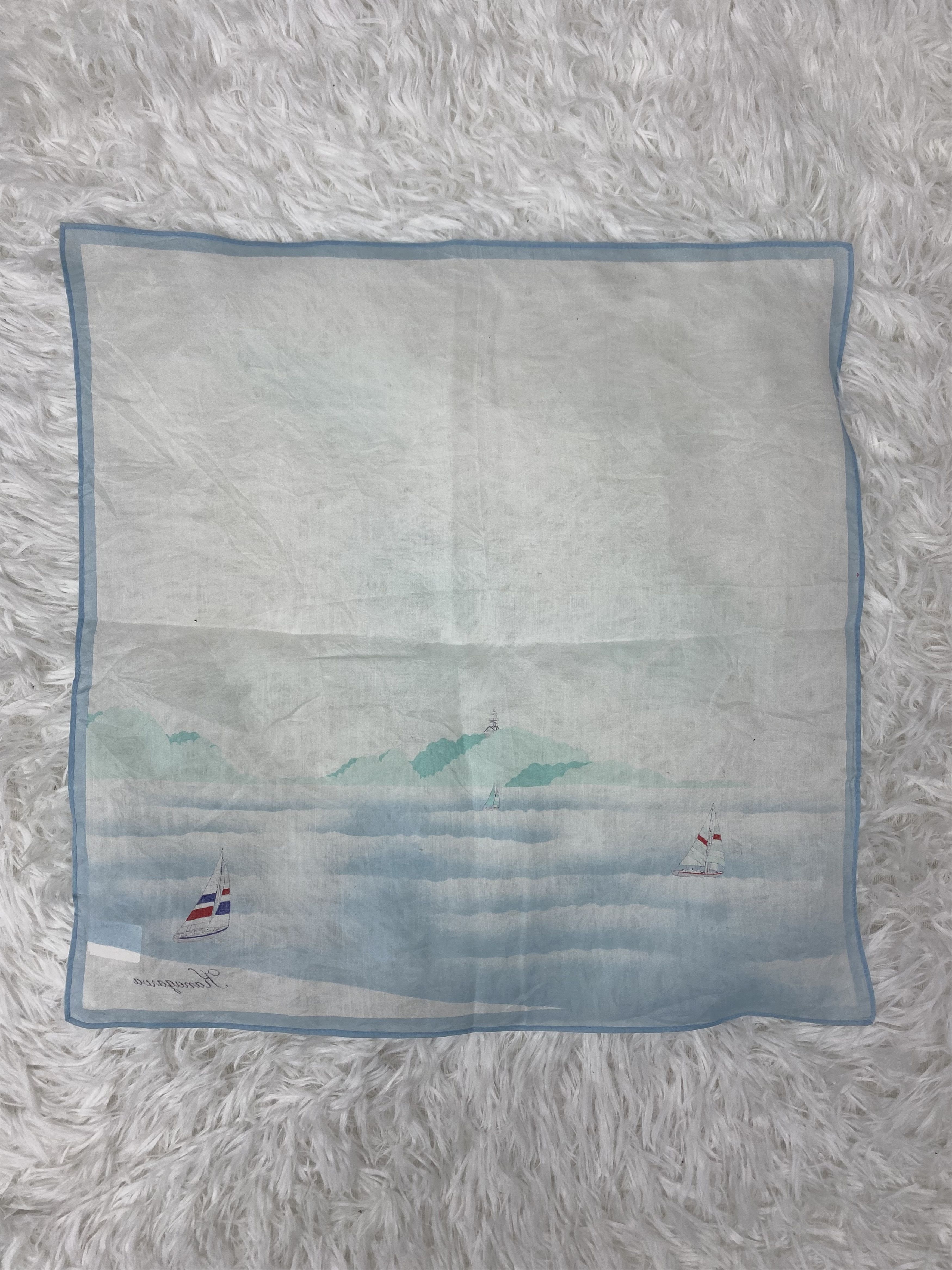 Japanese Brand × Vintage Vintage Kanagawa Handkerchief Neckerchief PH0748 Size ONE SIZE - 4 Thumbnail