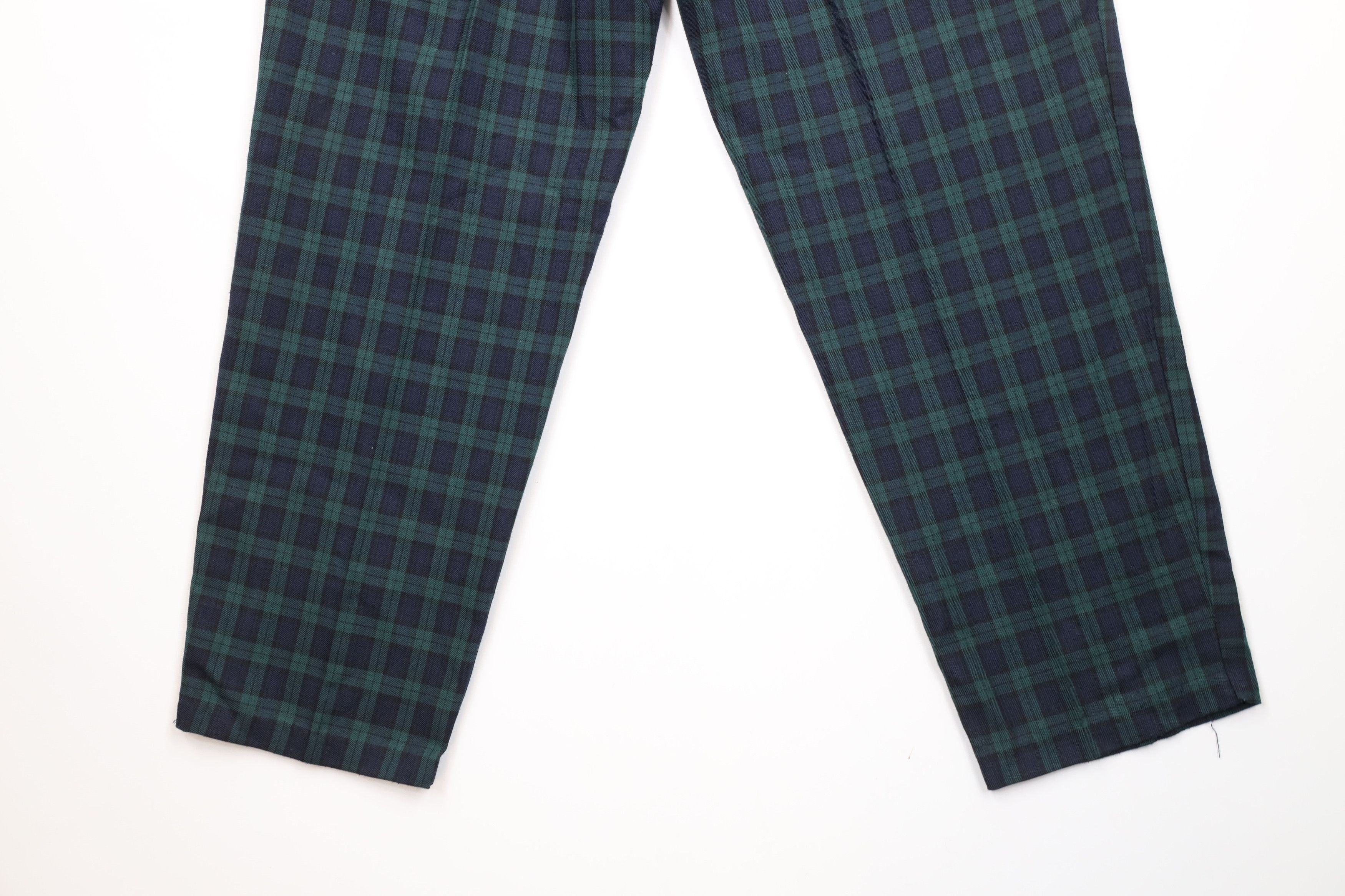Vintage Vintage 90s Streetwear Tapered Leg Flannel Pants Plaid USA Size 36" / US 14 / IT 50 - 12 Thumbnail