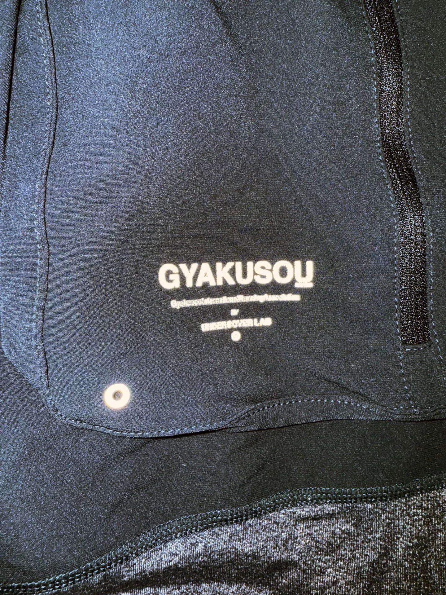 Nike GYAKUSOU compression pants rare navy 3M reflective S Size US 29 - 3 Thumbnail