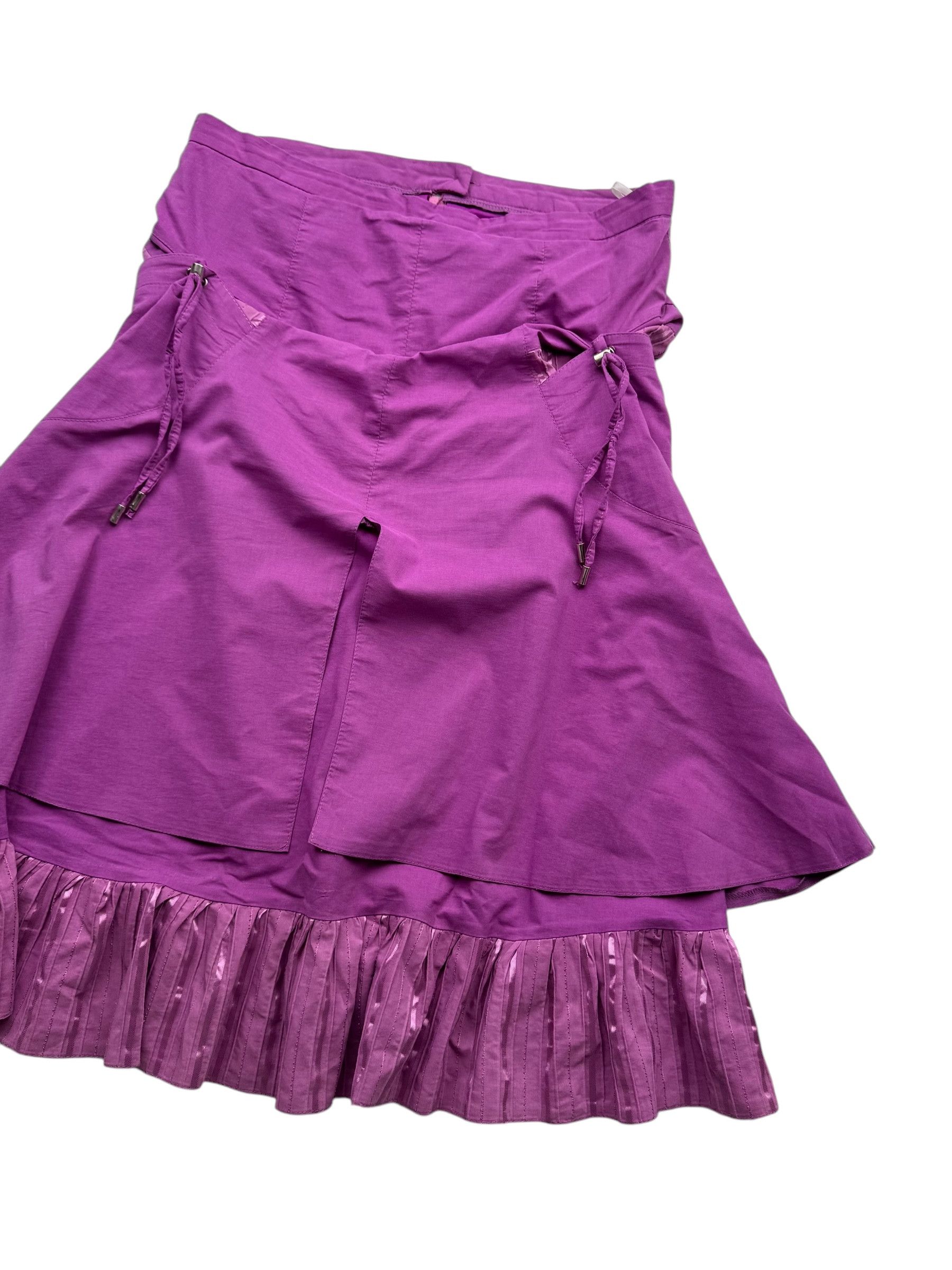 Japanese Brand Vintage Flare Skirt With Bondage W165(V9) Size 32" / US 10 / IT 46 - 3 Thumbnail