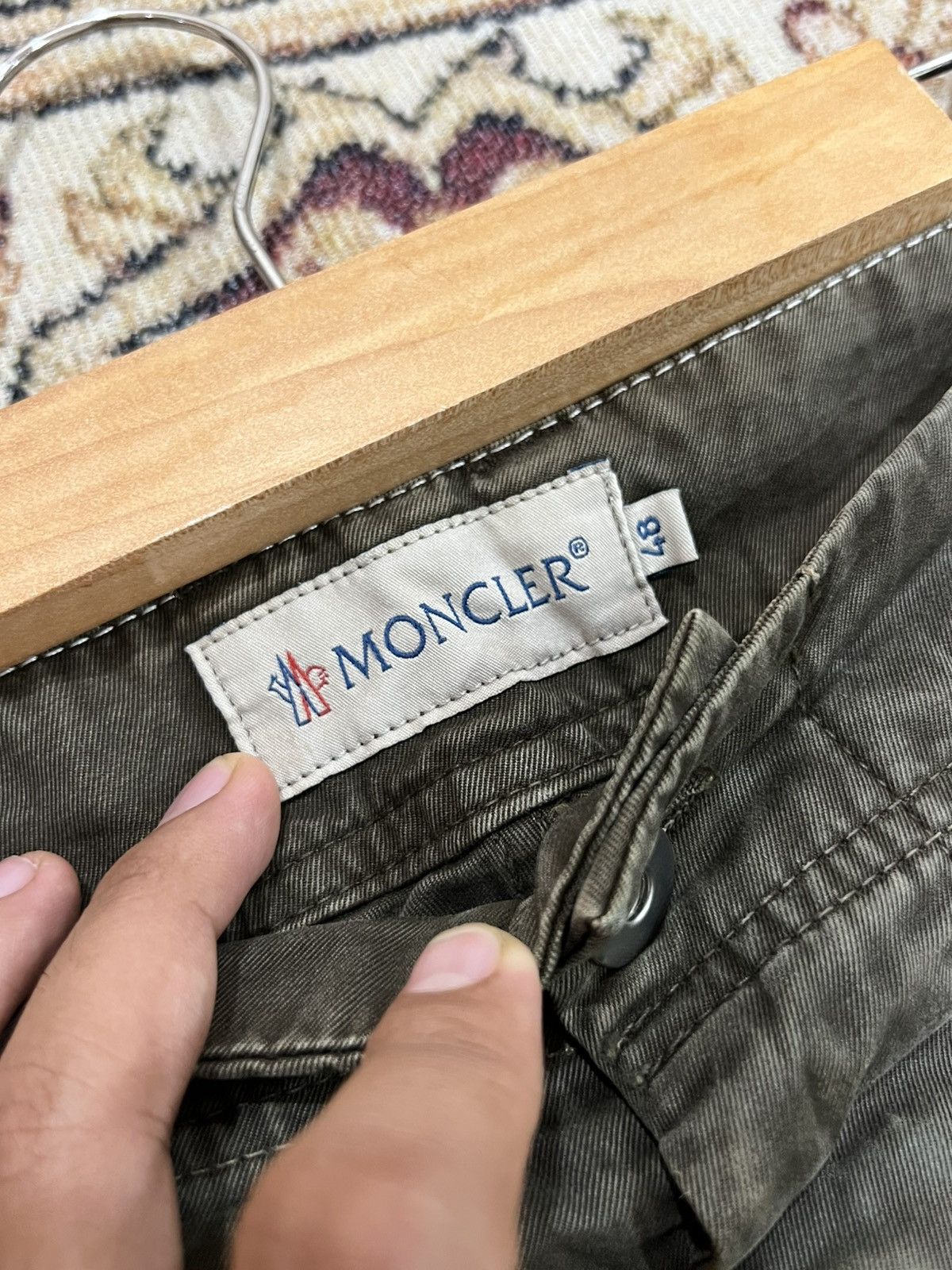 Moncler × Vintage Authentic Moncler Army Green Pants Size US 34 / EU 50 - 18 Thumbnail