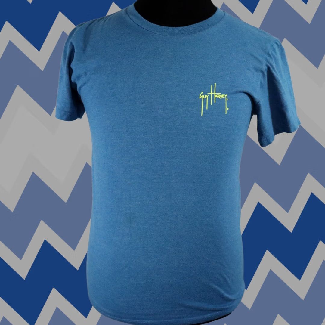 Guy Harvey Guy Harvey T-Shirt Mens Small Crew Neck Tee Blue Short Sleeve Sport Fishing Shirt Mens Small Blue Logo 90s? Size US S / EU 44-46 / 1 - 1 Thumbnail