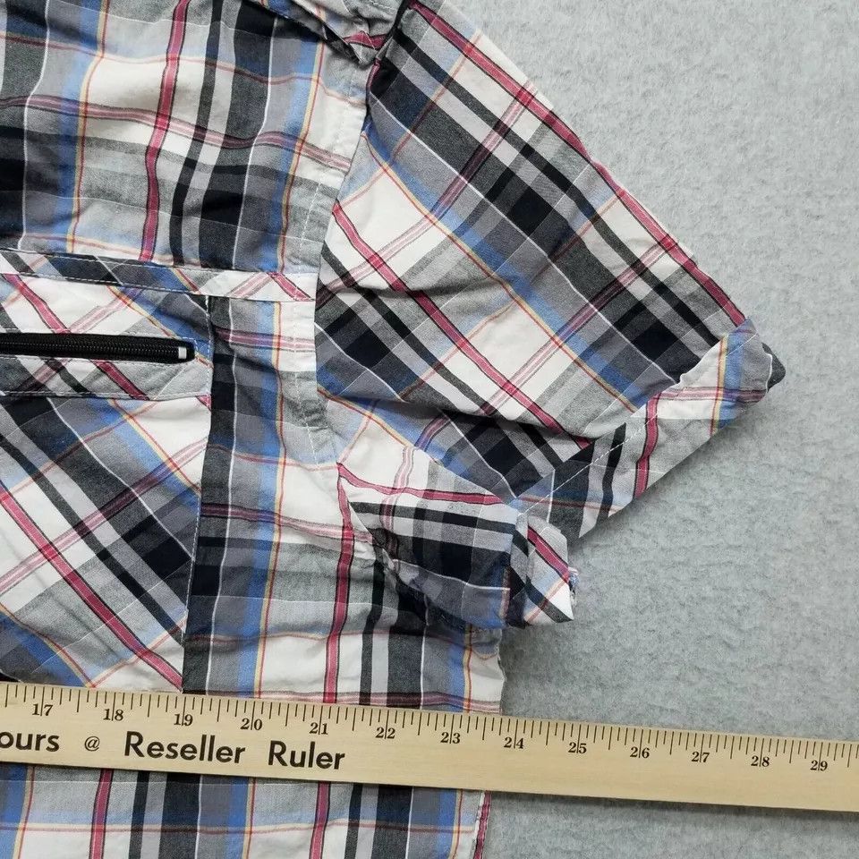 Guess Guess Shirt Mens 2XL Plaid Button Up Short Sleeve Cotton Size US XXL / EU 58 / 5 - 9 Thumbnail