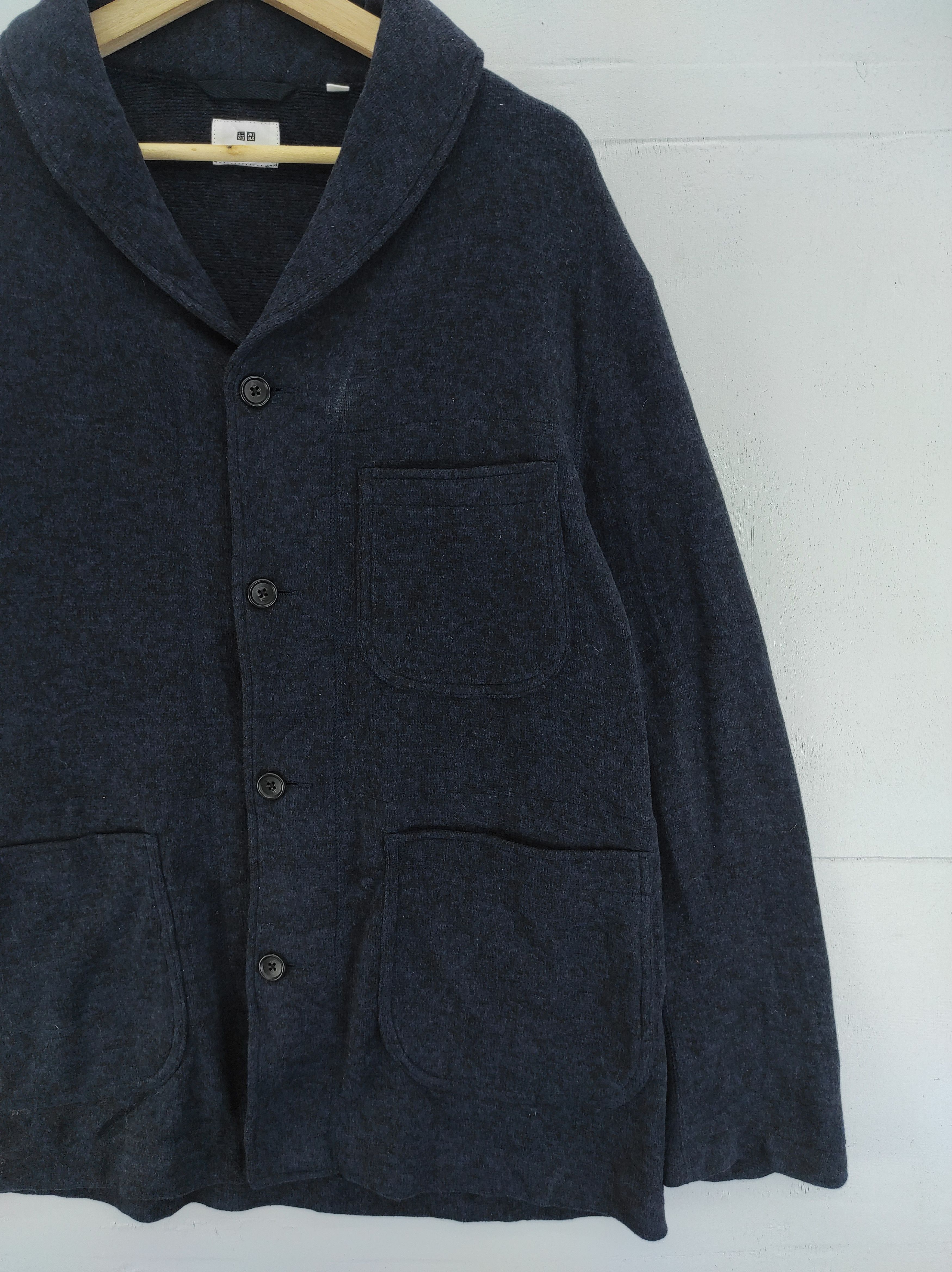 Engineered Garments × Japanese Brand × Uniqlo Uniqlo X Engineered Garments Shawl Collar Fleece Jacket Size US L / EU 52-54 / 3 - 3 Thumbnail