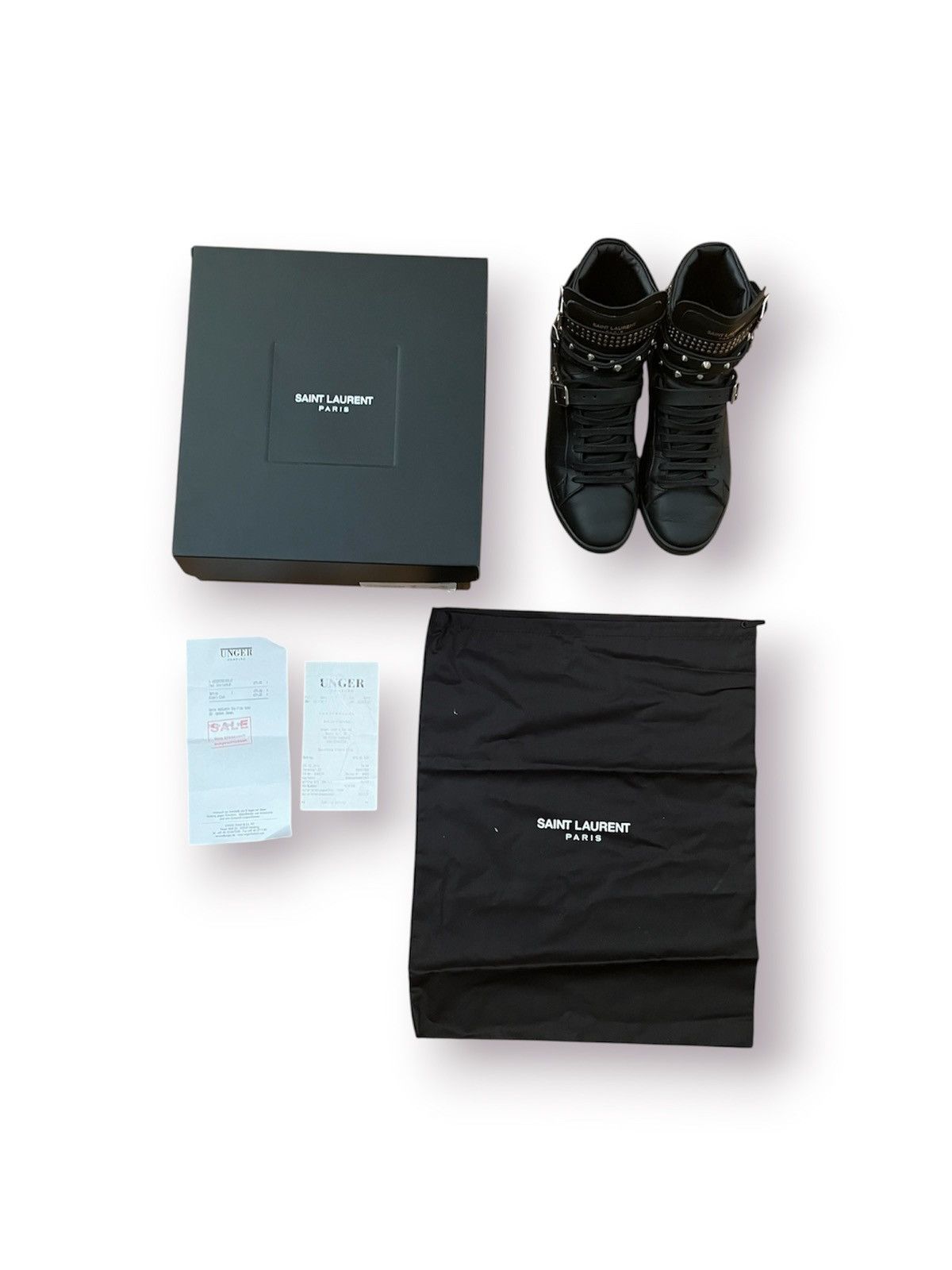 Saint Laurent Paris Saint Laurnet SL/16H belted high tops Size US 8.5 / IT 38.5 - 9 Thumbnail