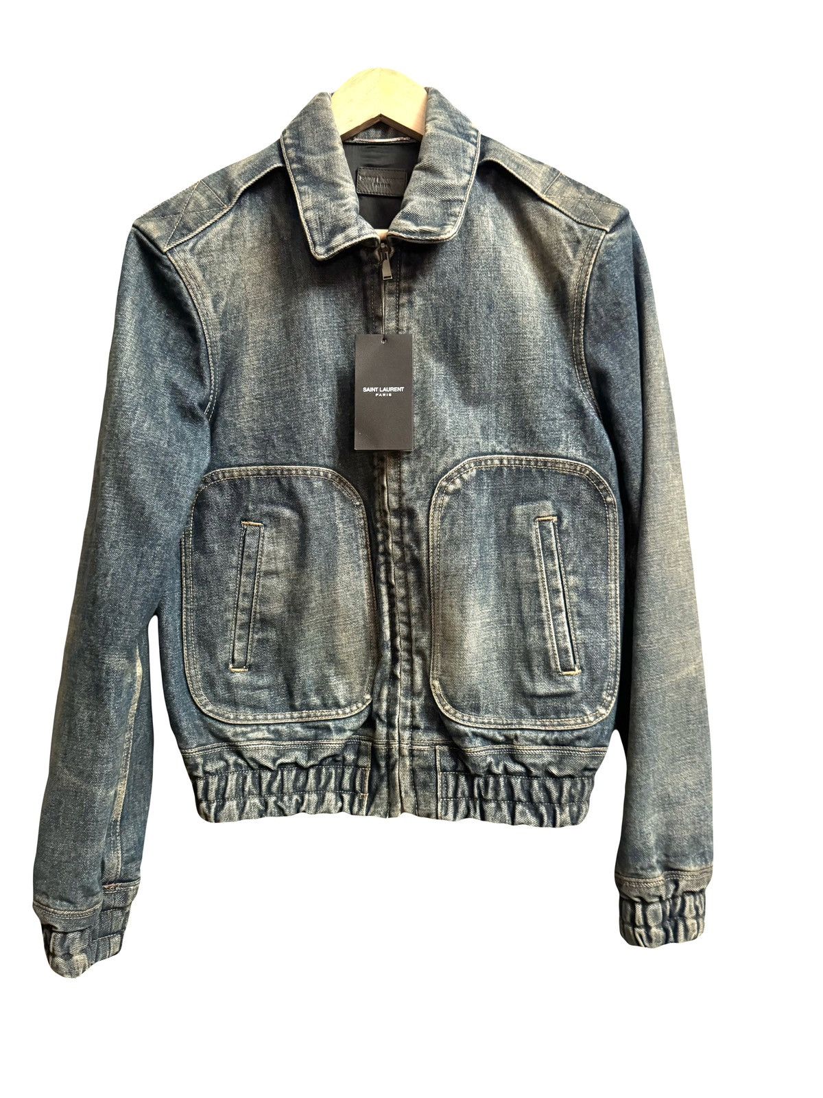 Yves Saint Laurent Saint Laurent heavy denim bomber 2020 XS men Size US XS / EU 42 / 0 - 1 Thumbnail