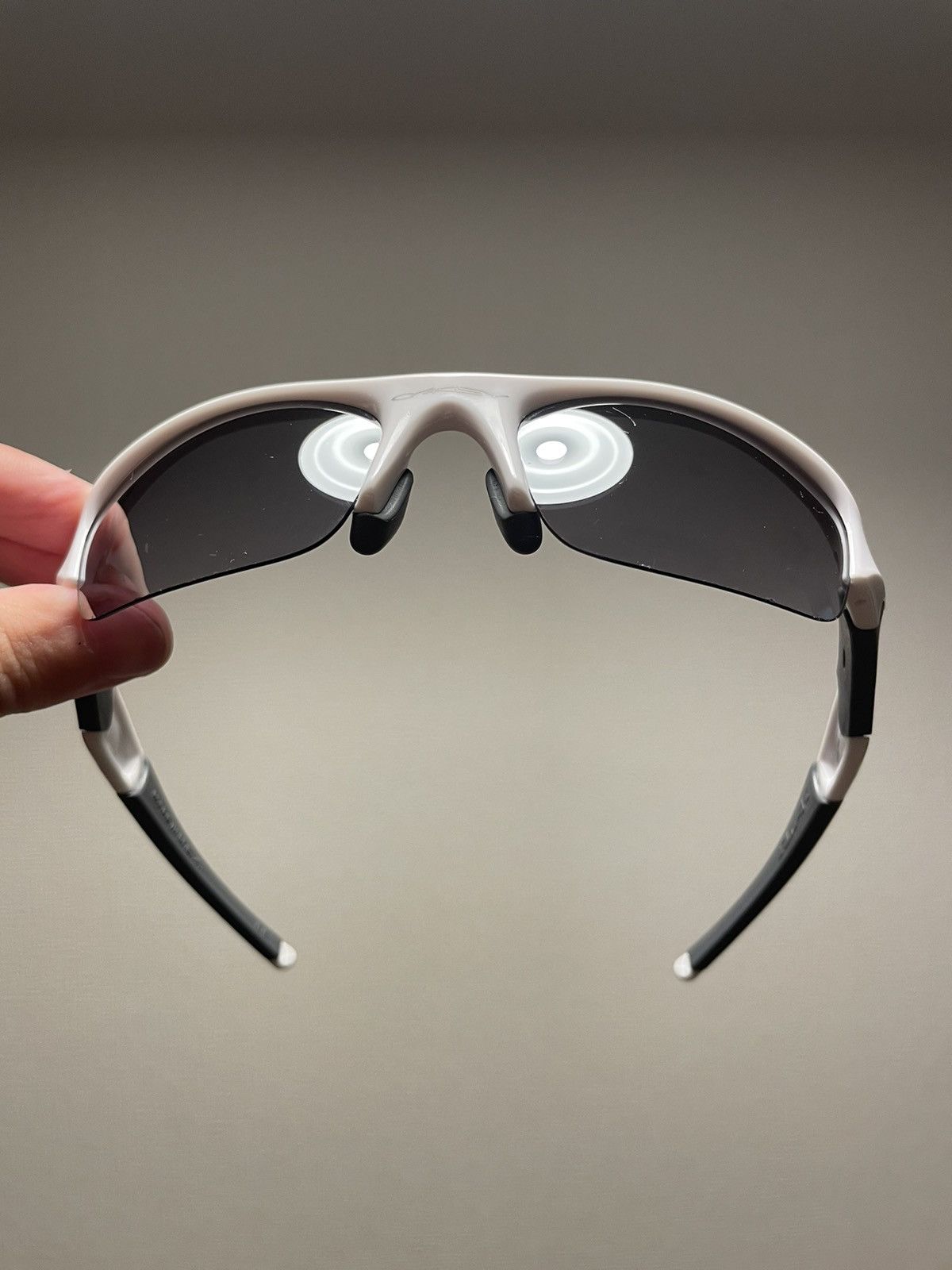 Oakley OAKLEY FLAK 'Polished White' SUNGLASSES Size ONE SIZE - 6 Thumbnail