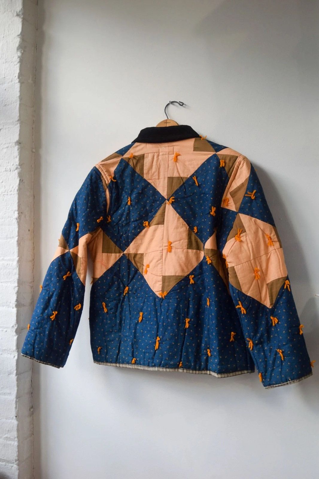 Other Indigo & Rust Upcycled 1930s Quilt Jacket Size US M / EU 48-50 / 2 - 8 Thumbnail