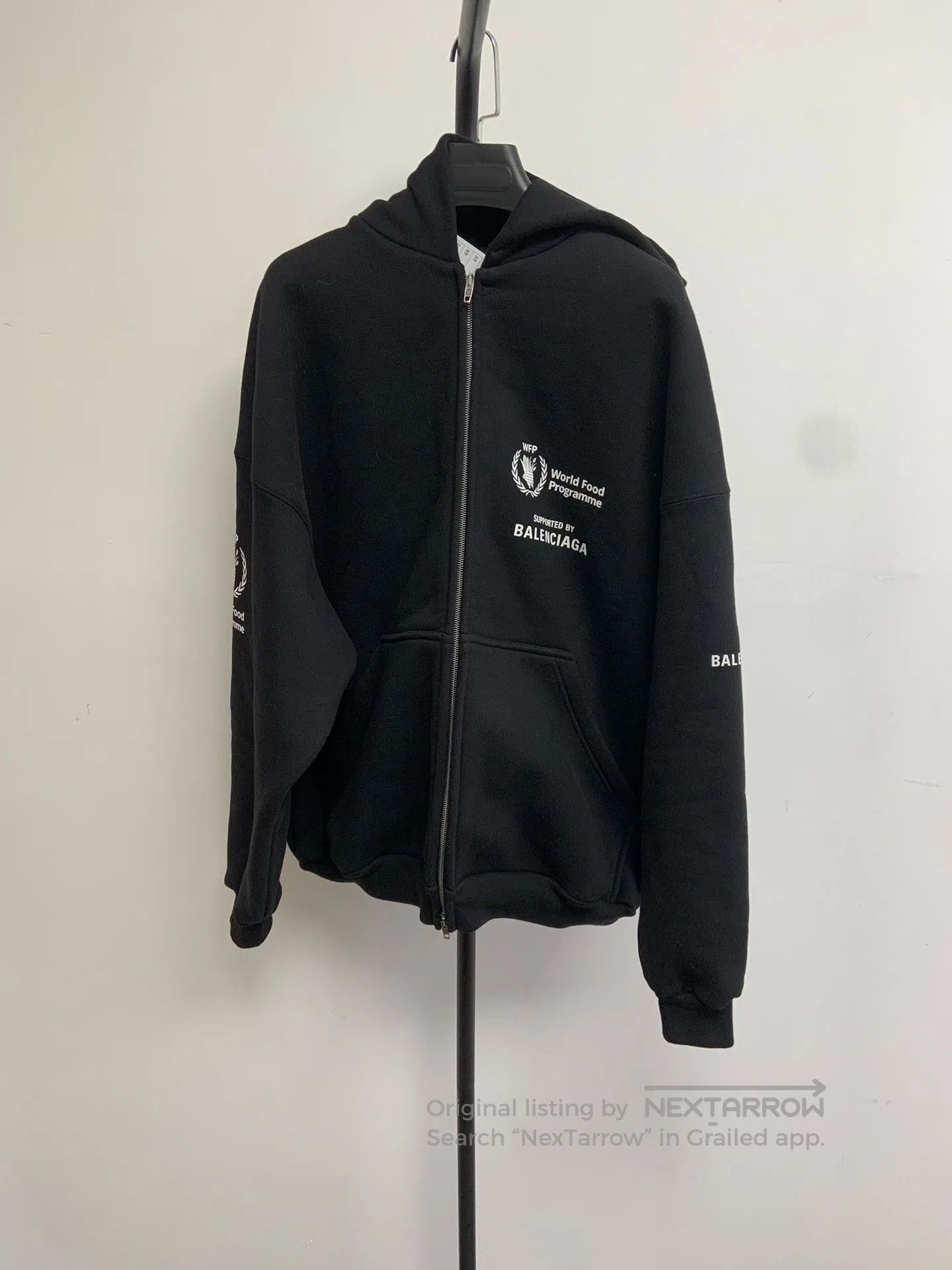 Balenciaga Balenciaga Faded Fleece Zip Hooded Sweatshirt. Size US S / EU 44-46 / 1 - 1 Thumbnail