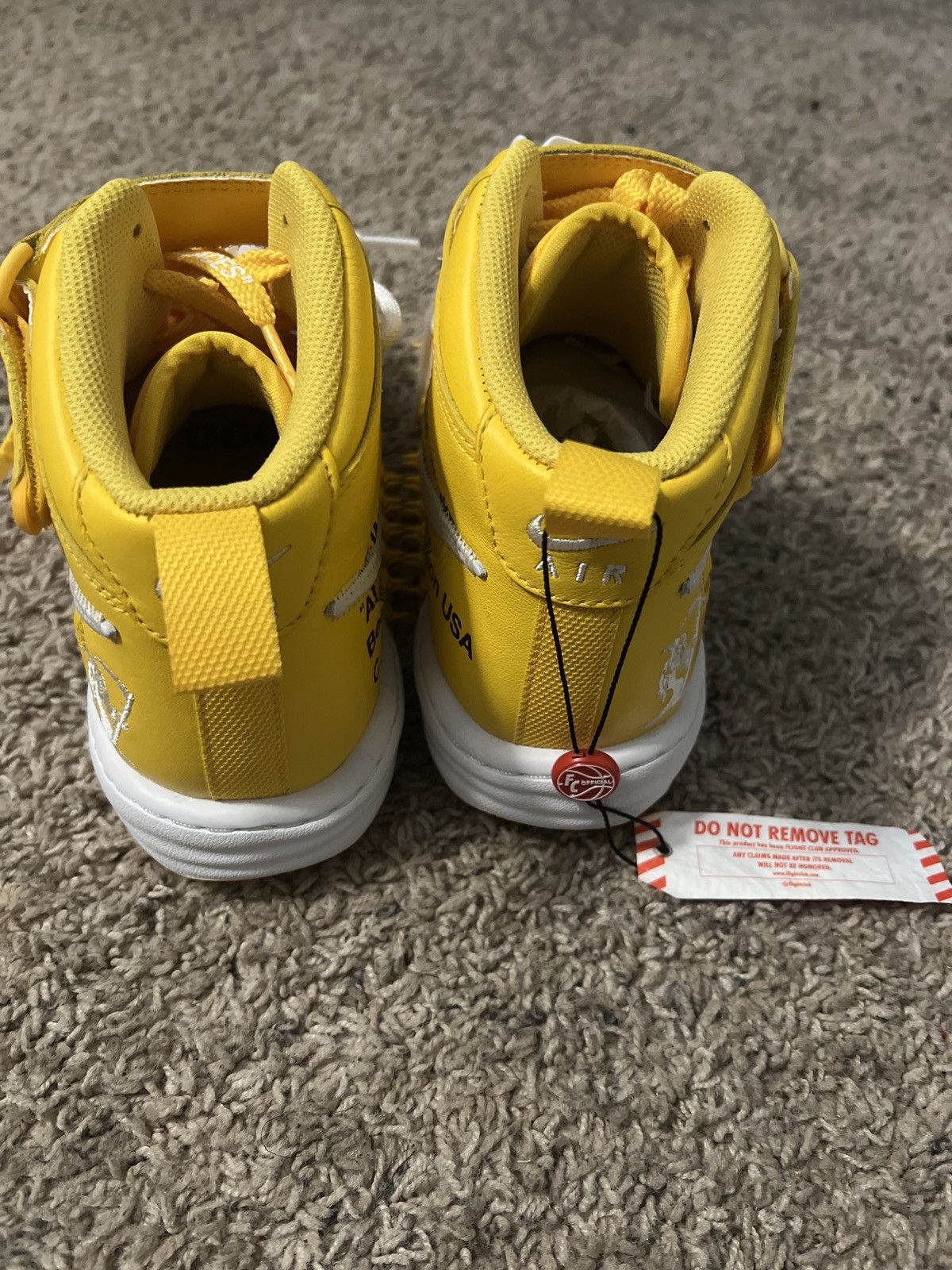 Off-White Off-White x Air Force 1 Mid SP Leather 'Varsity Maize' Size US 9 / EU 42 - 6 Thumbnail
