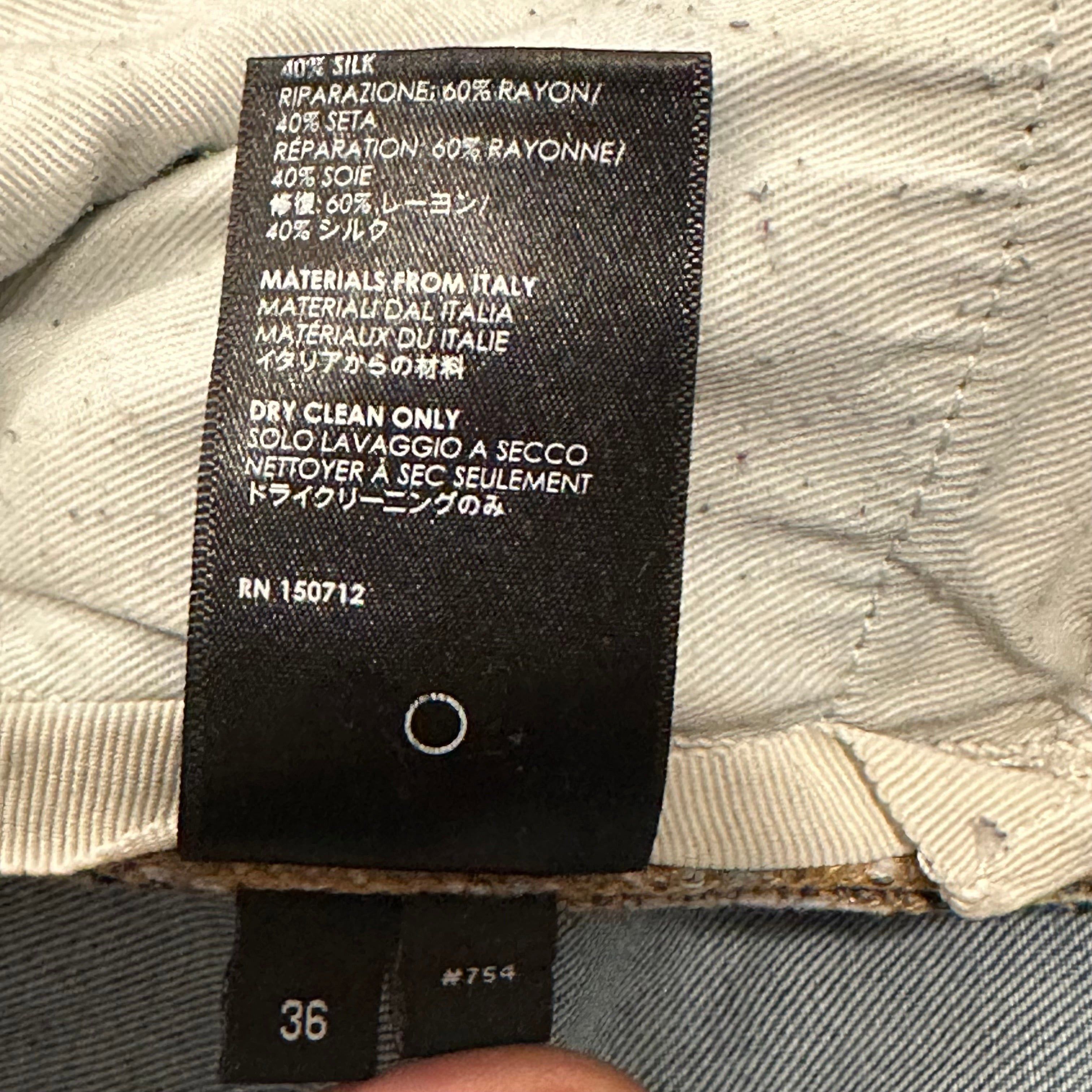 Amiri Amiri MX2 Brown Paisley Blue Denim Jeans Sz 36 Size US 36 / EU 52 - 5 Thumbnail