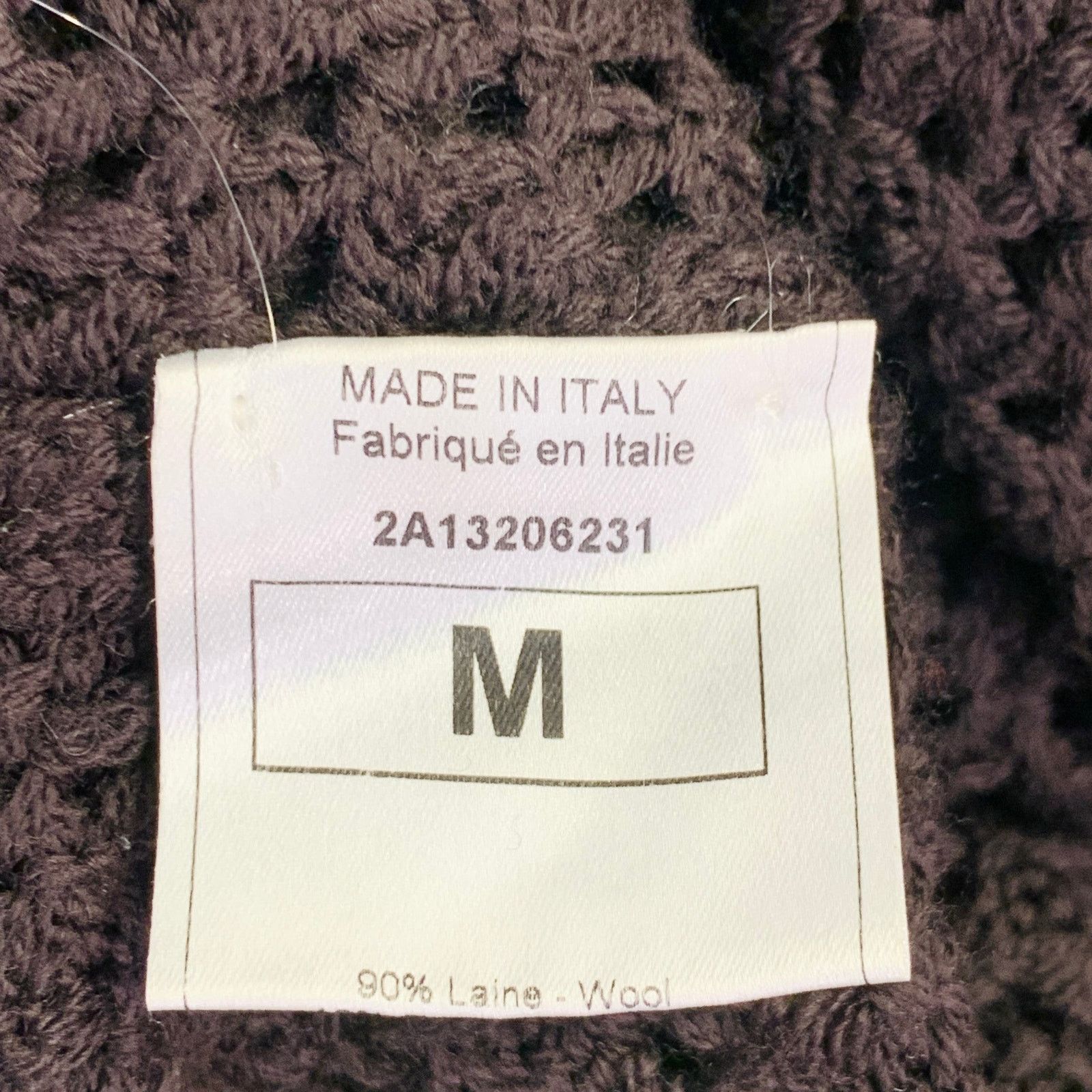 John Galliano M Brown Wool Blend Turtleneck Chunky Knit Sweater Size M / US 6-8 / IT 42-44 - 11 Thumbnail