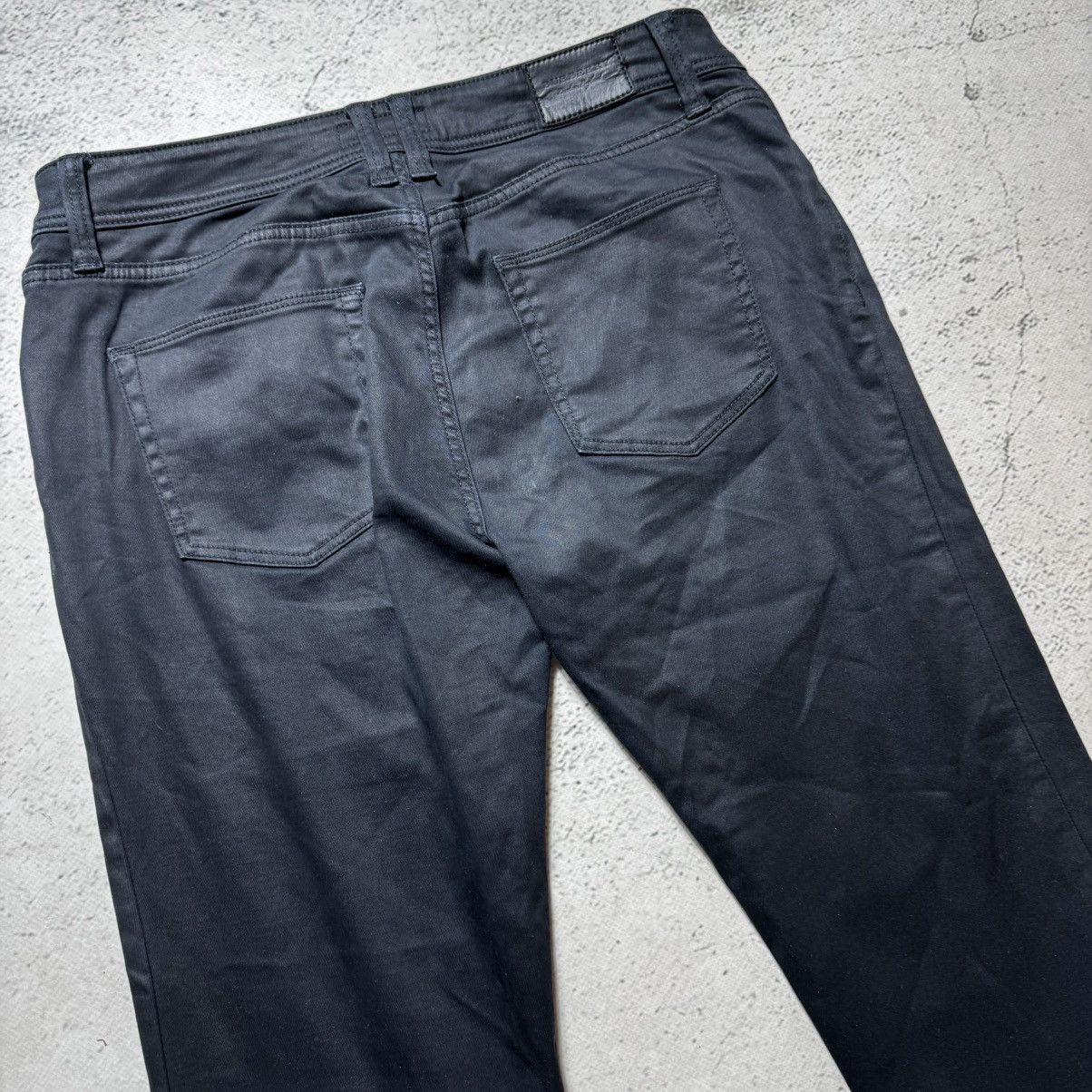 Burberry × Vintage vintage 90s washed black waxed jeans burberry luxury rare Size 29" - 7 Thumbnail